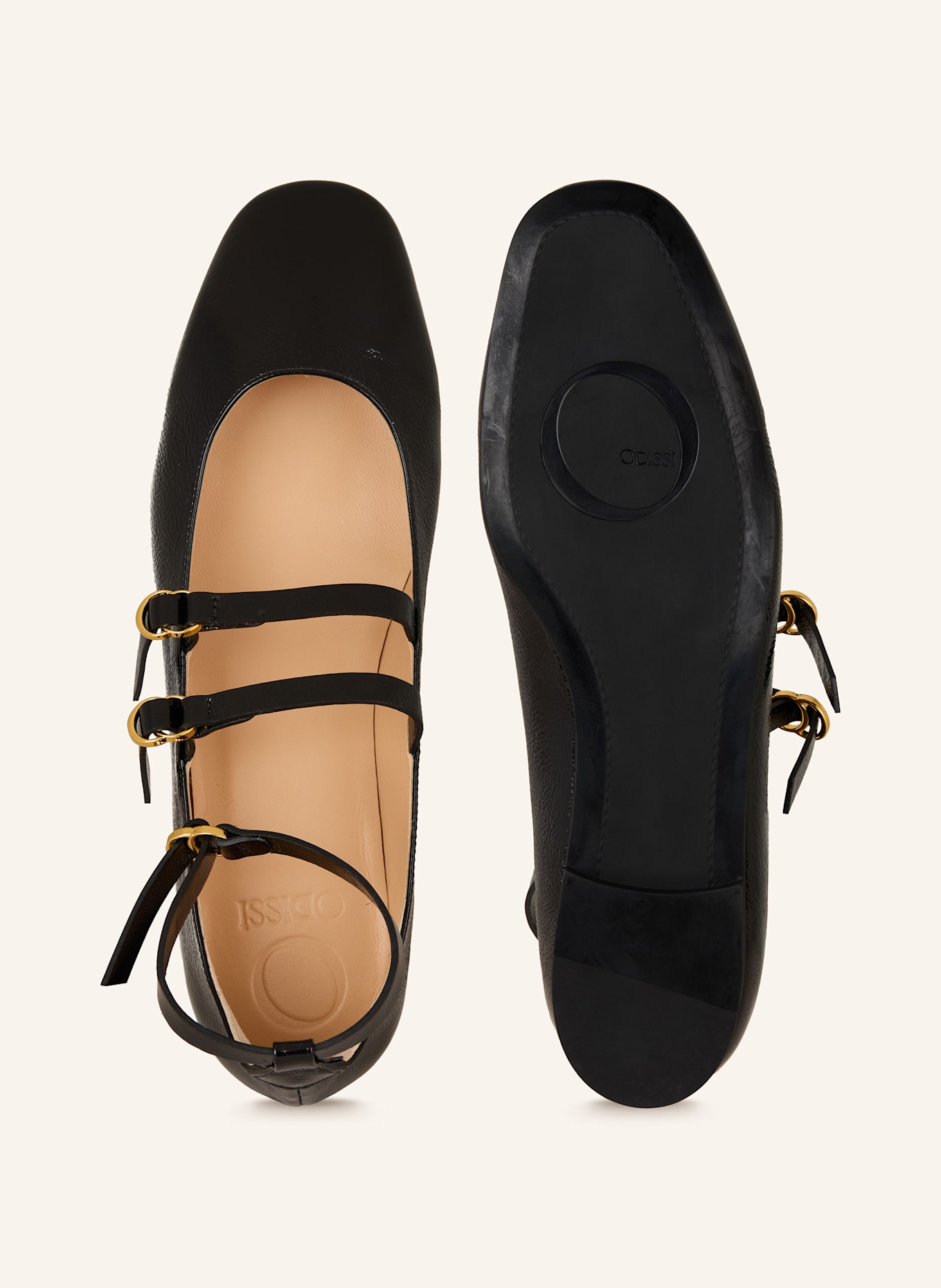 ODISSì Lackballerinas GIORGIA: SCHWARZ