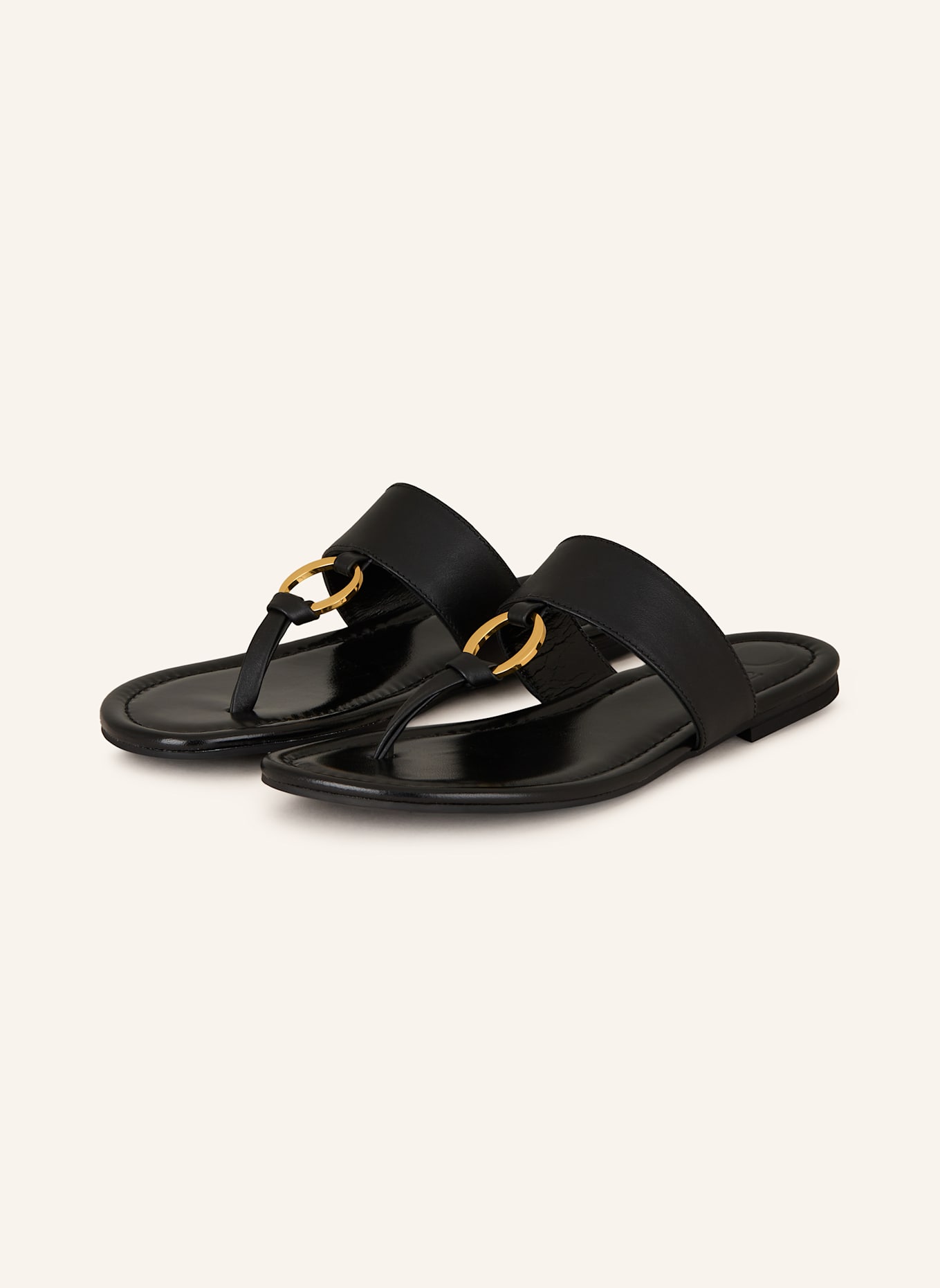 ODISSì OLIVIA flip flops: BLACK