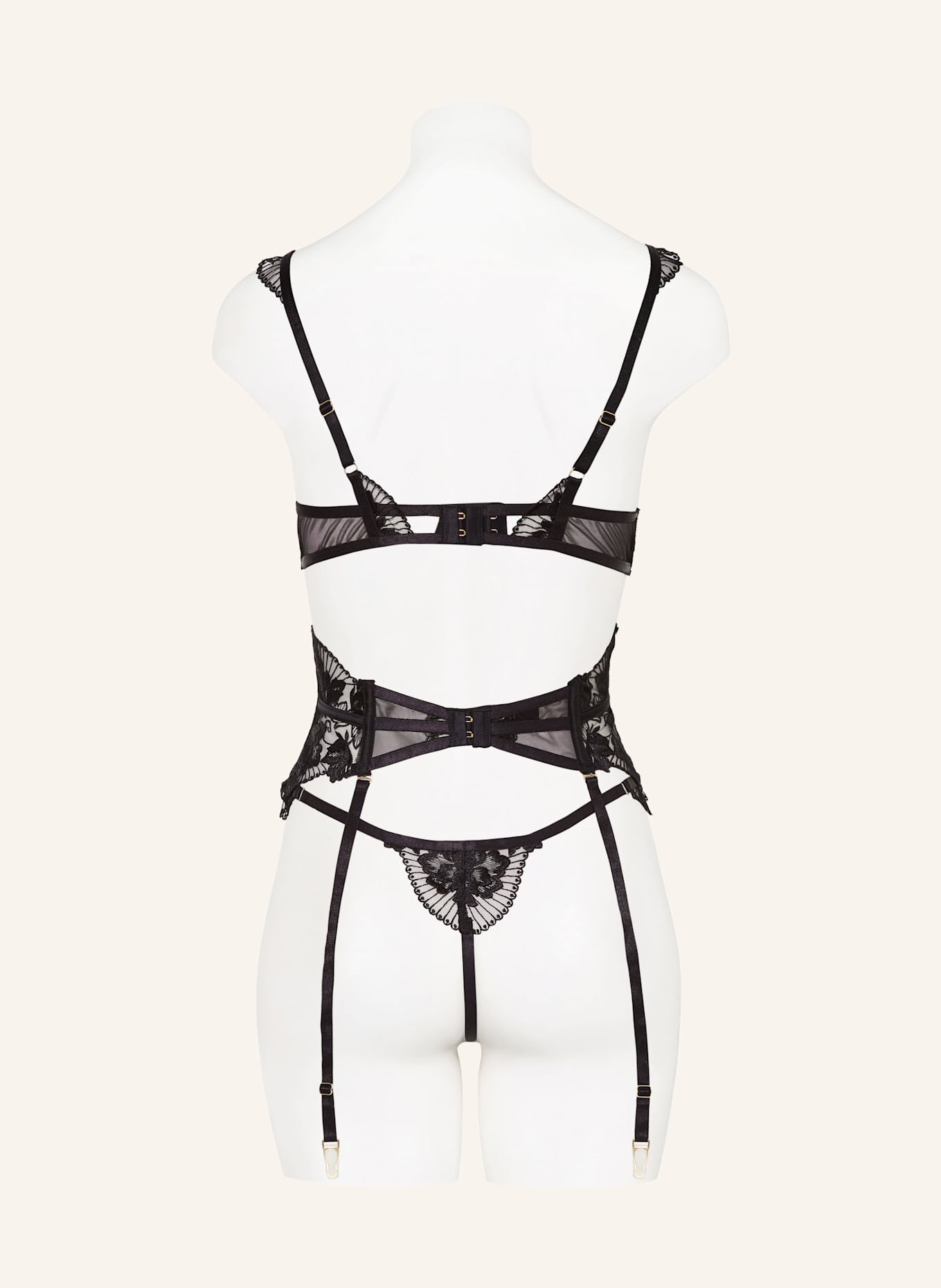 BLUEBELLA Strumpfhalter GABRIELLA: SCHWARZ