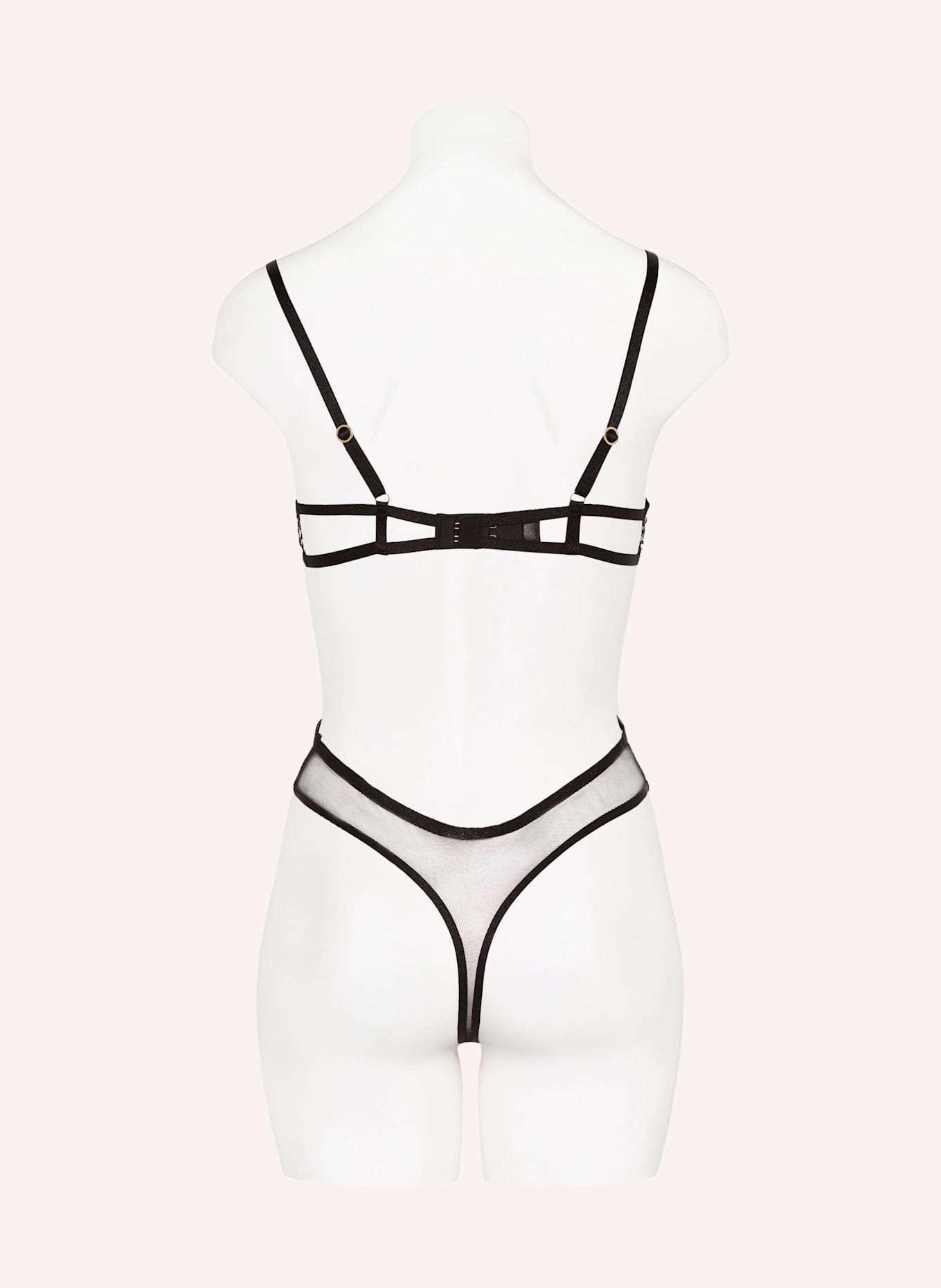 BLUEBELLA MARISA underwire bodysuit: BLACK