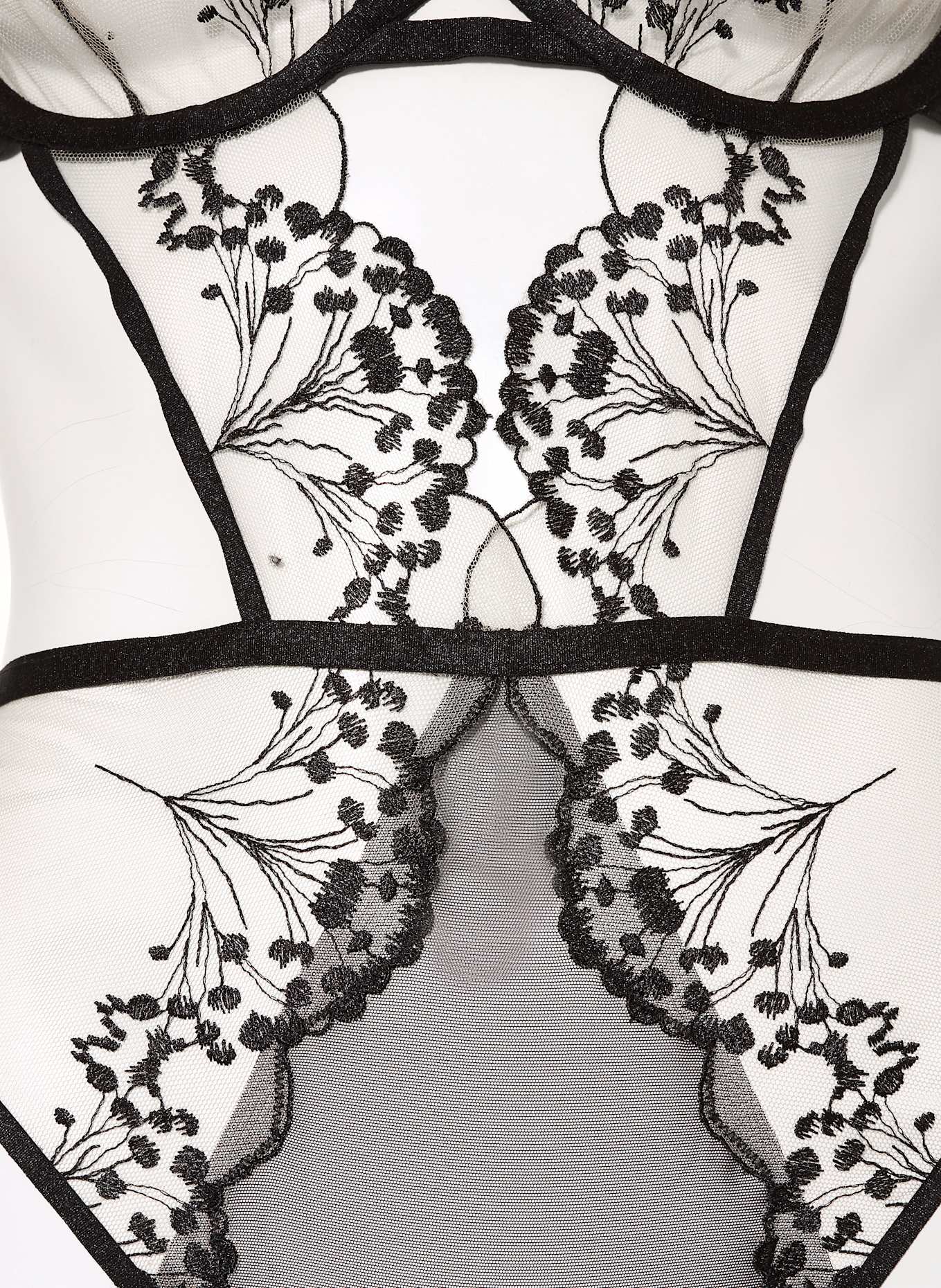 BLUEBELLA MARISA underwire bodysuit: BLACK