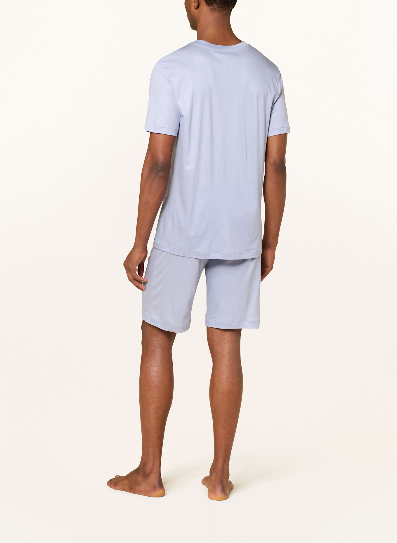 zimmerli Shorty pajamas SUSTAINABLE LUXURY: BLUE GRAY