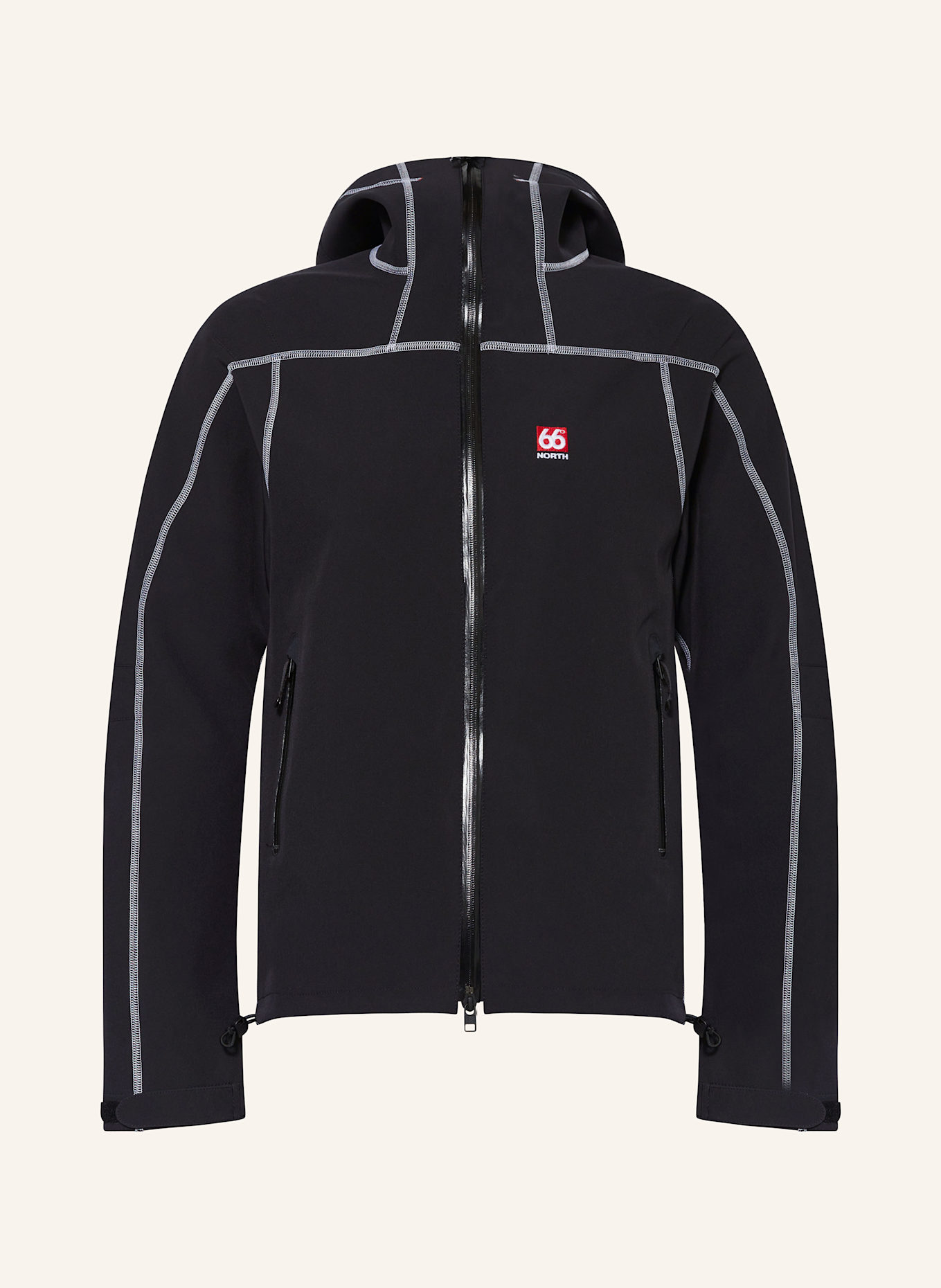 66°NORTH Softshell-Jacke VATNAJOKULL: SCHWARZ