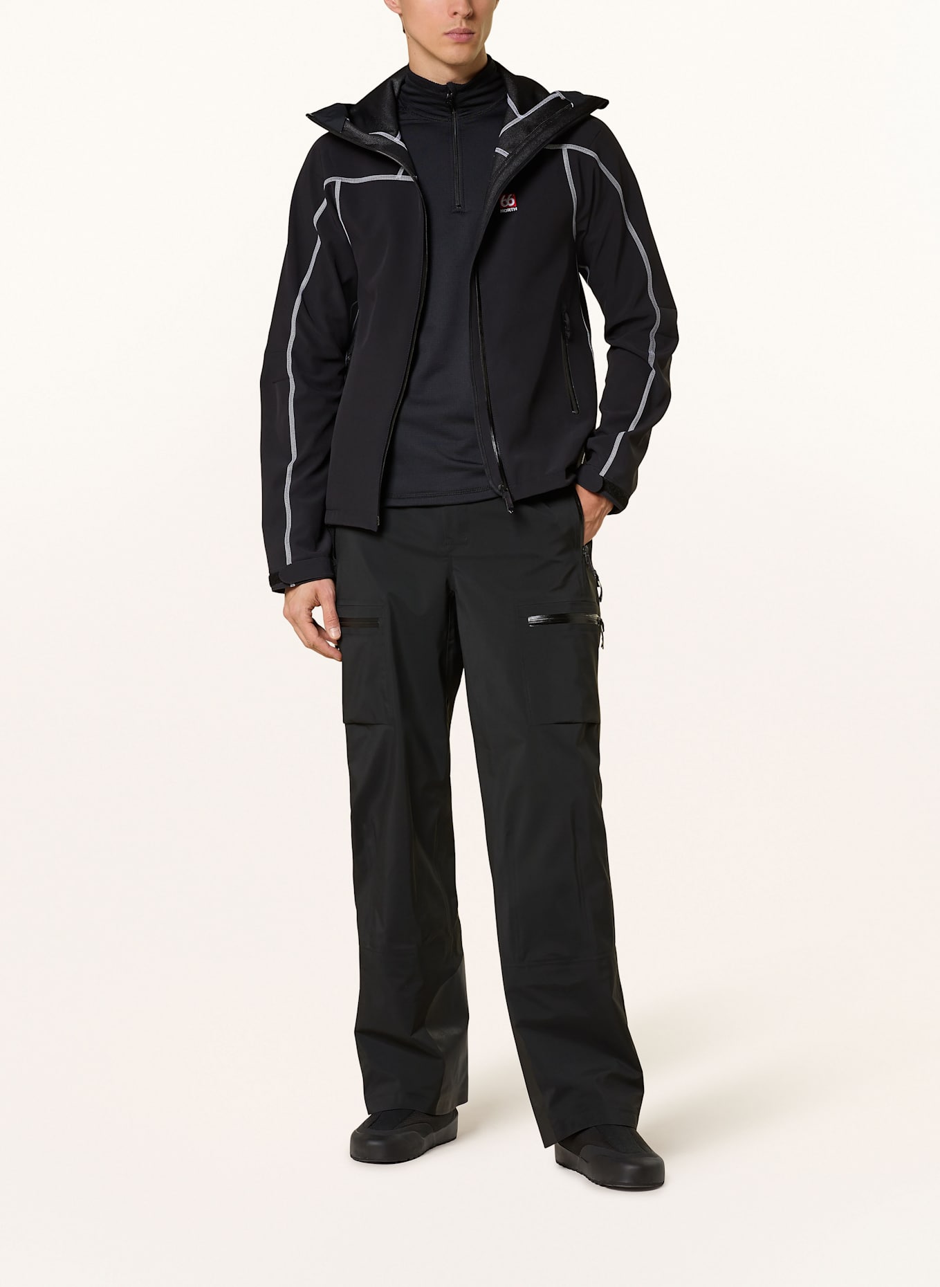 66°NORTH Softshell-Jacke VATNAJOKULL: SCHWARZ