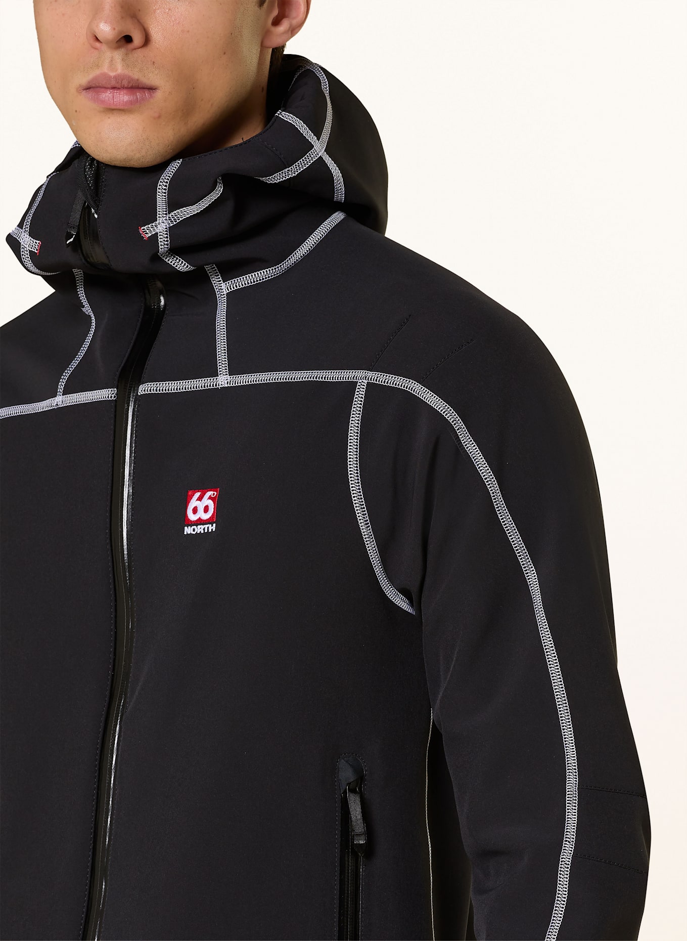 66°NORTH Softshell-Jacke VATNAJOKULL: SCHWARZ