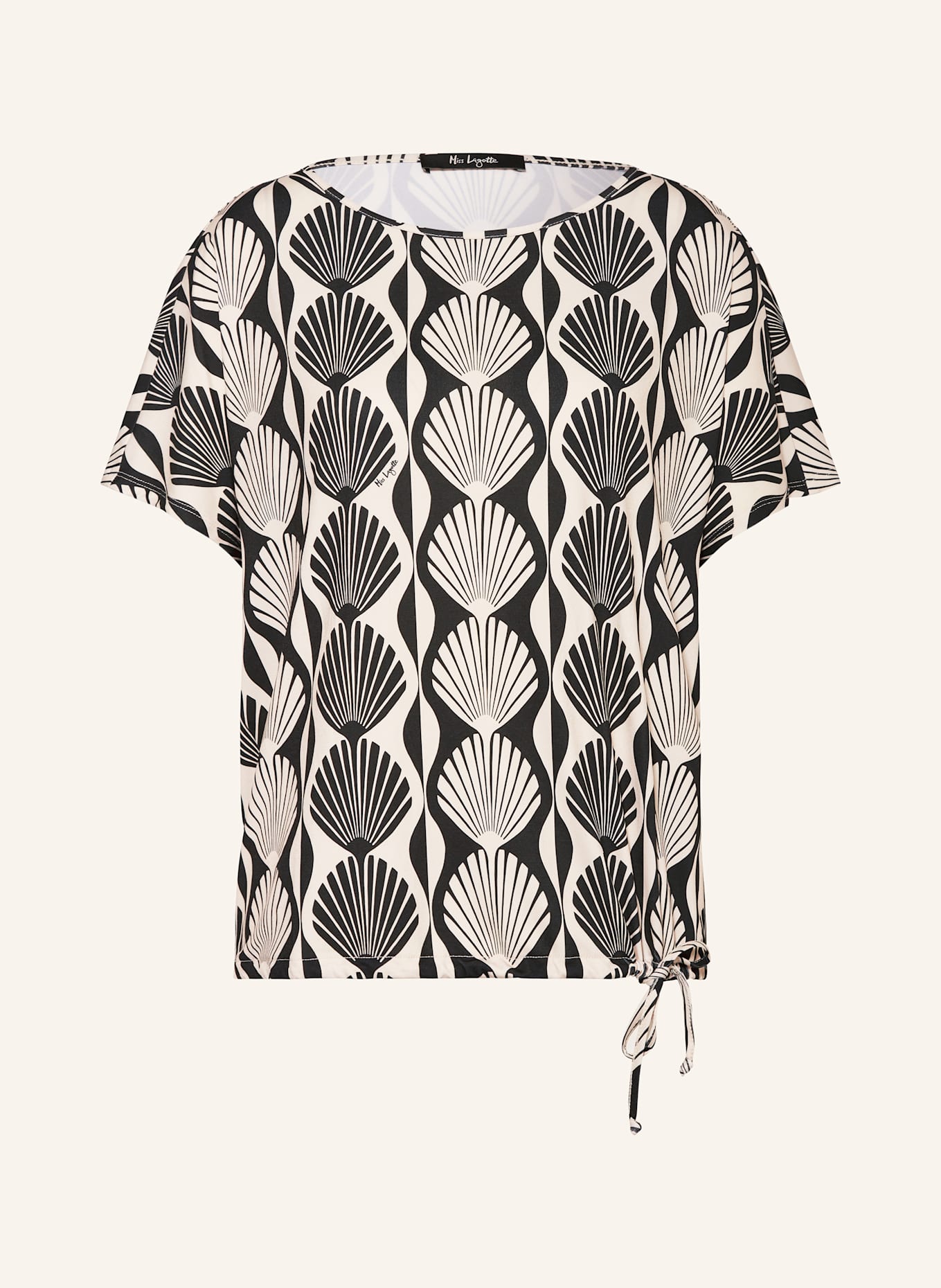 Miss Lagotte T-Shirt: BEIGE / SCHWARZ