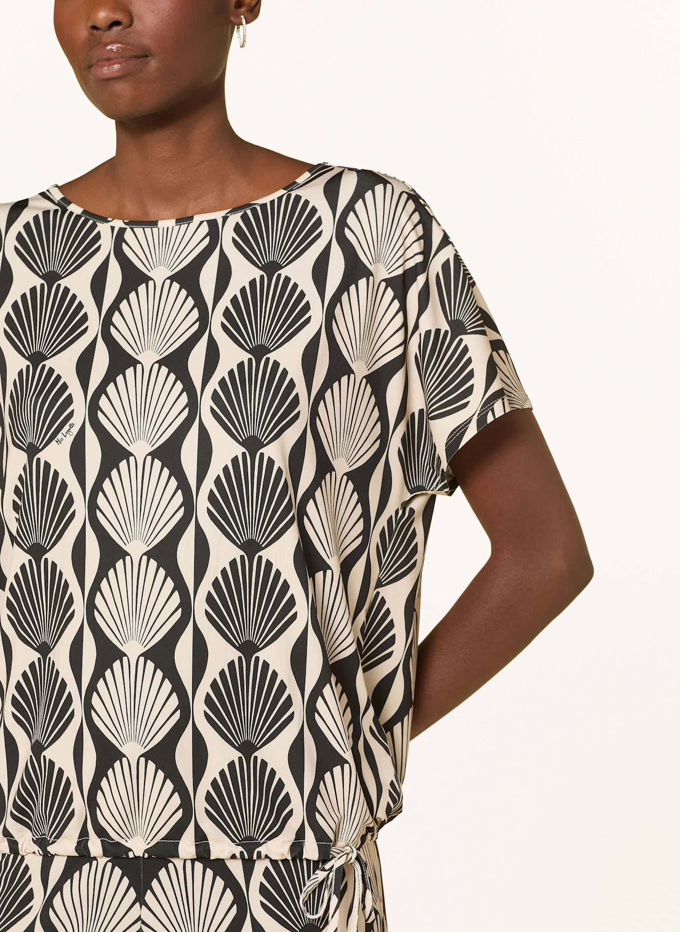 Miss Lagotte T-Shirt: BEIGE / SCHWARZ