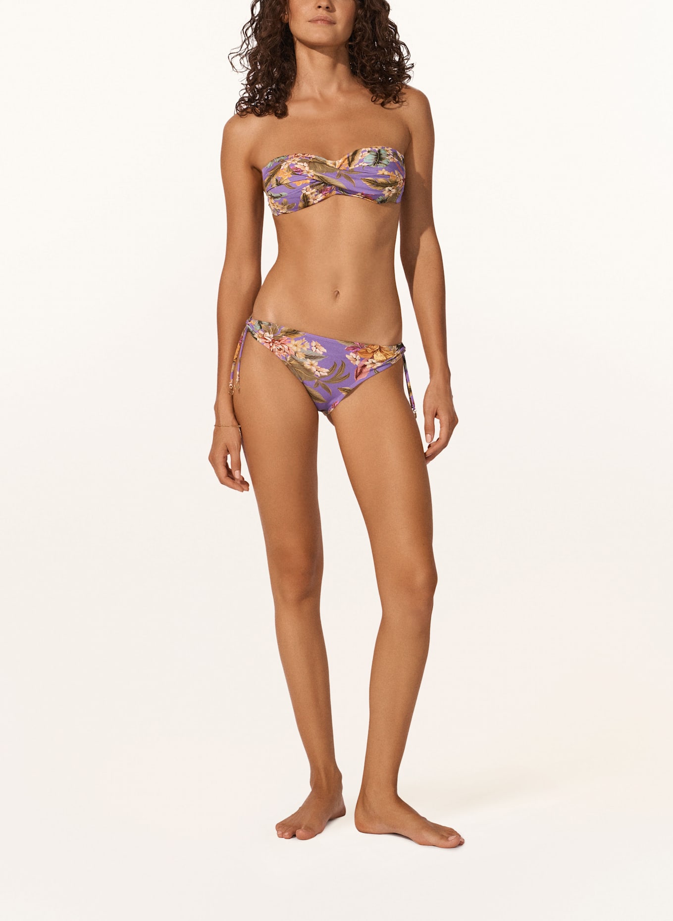 watercult Basic bikini bottoms MIDSUMMER SENTIMENT, Color: PURPLE/ GREEN/ ROSE (Image 5)