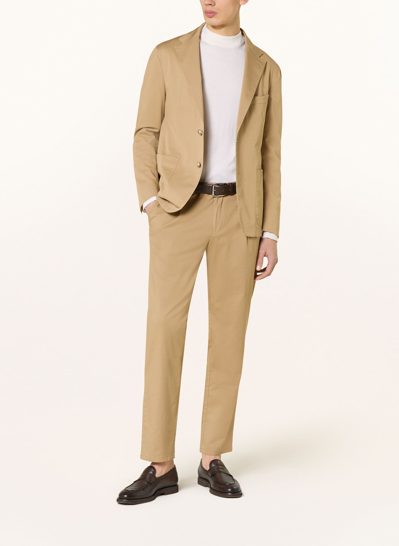 DRESSLER Anzughose Slim Fit: 075 beige