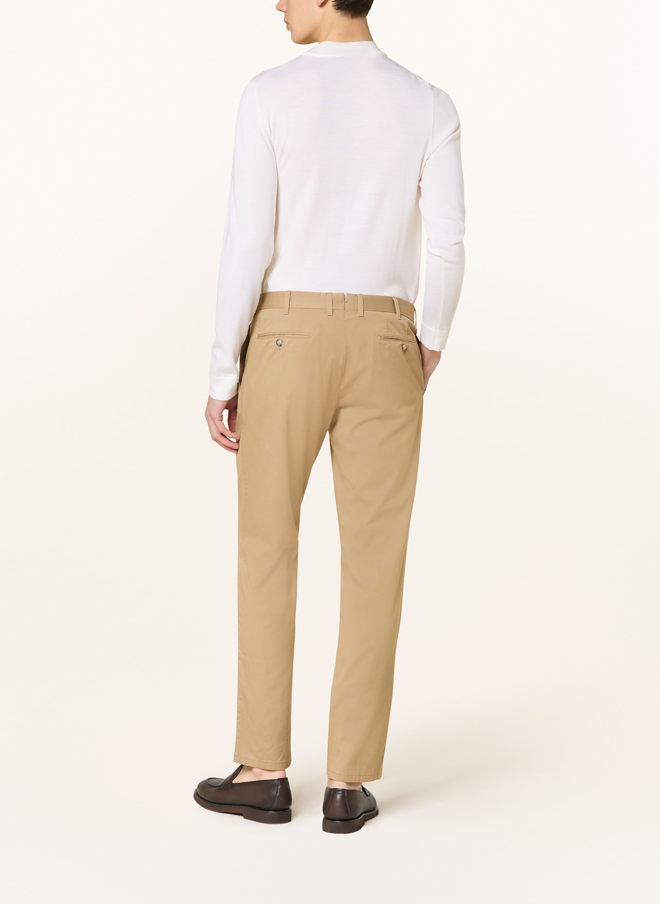 DRESSLER Anzughose Slim Fit: 075 beige