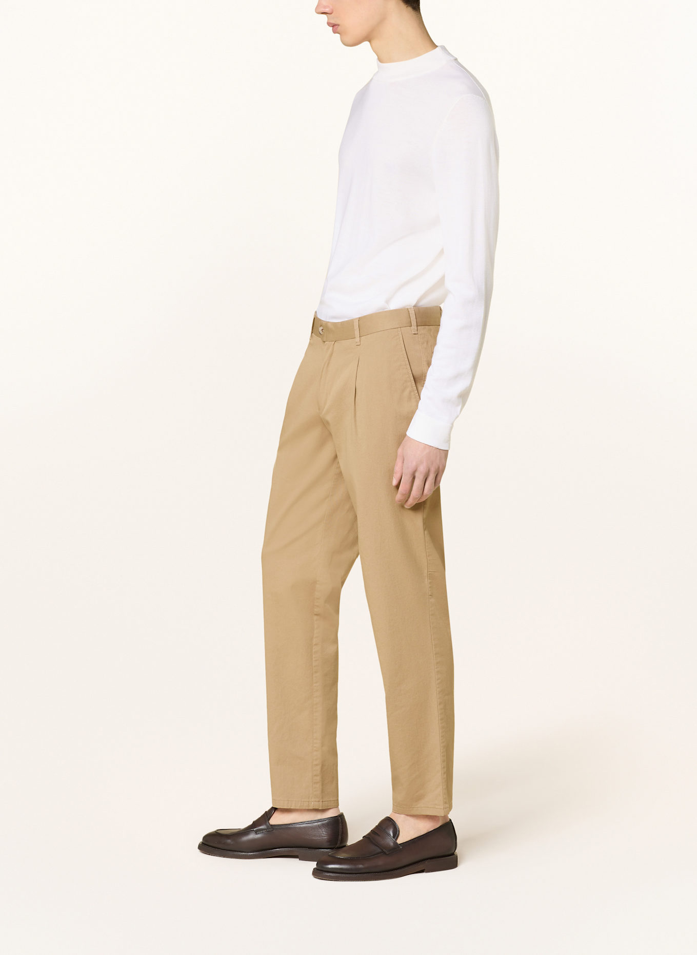DRESSLER Anzughose Slim Fit: 075 beige