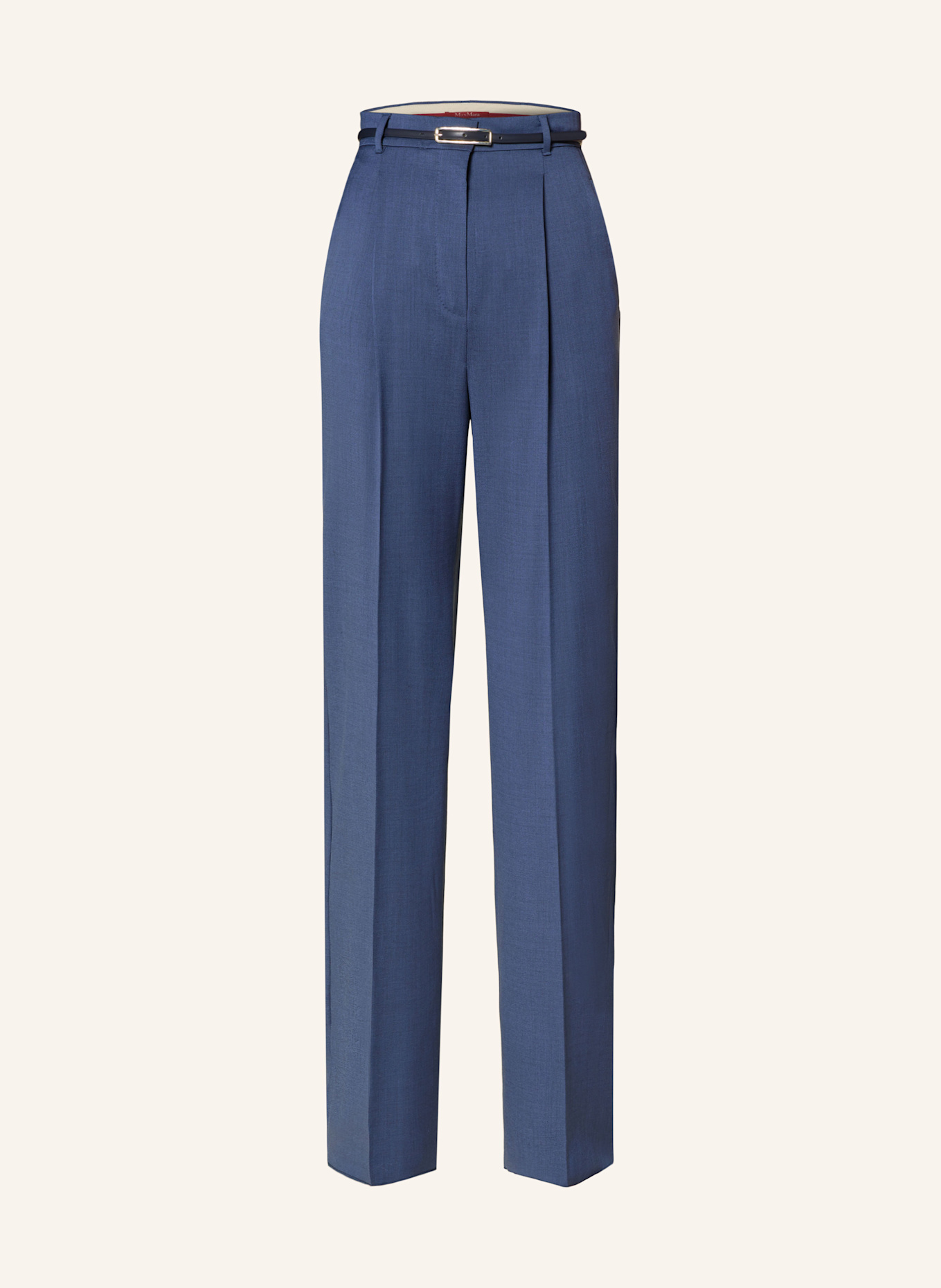 Max Mara STUDIO ANFORA wide leg trousers in blue