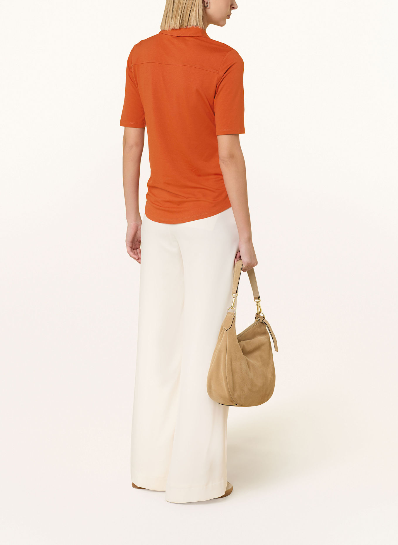 Marc O'Polo Hemdbluse aus Jersey: DUNKELORANGE