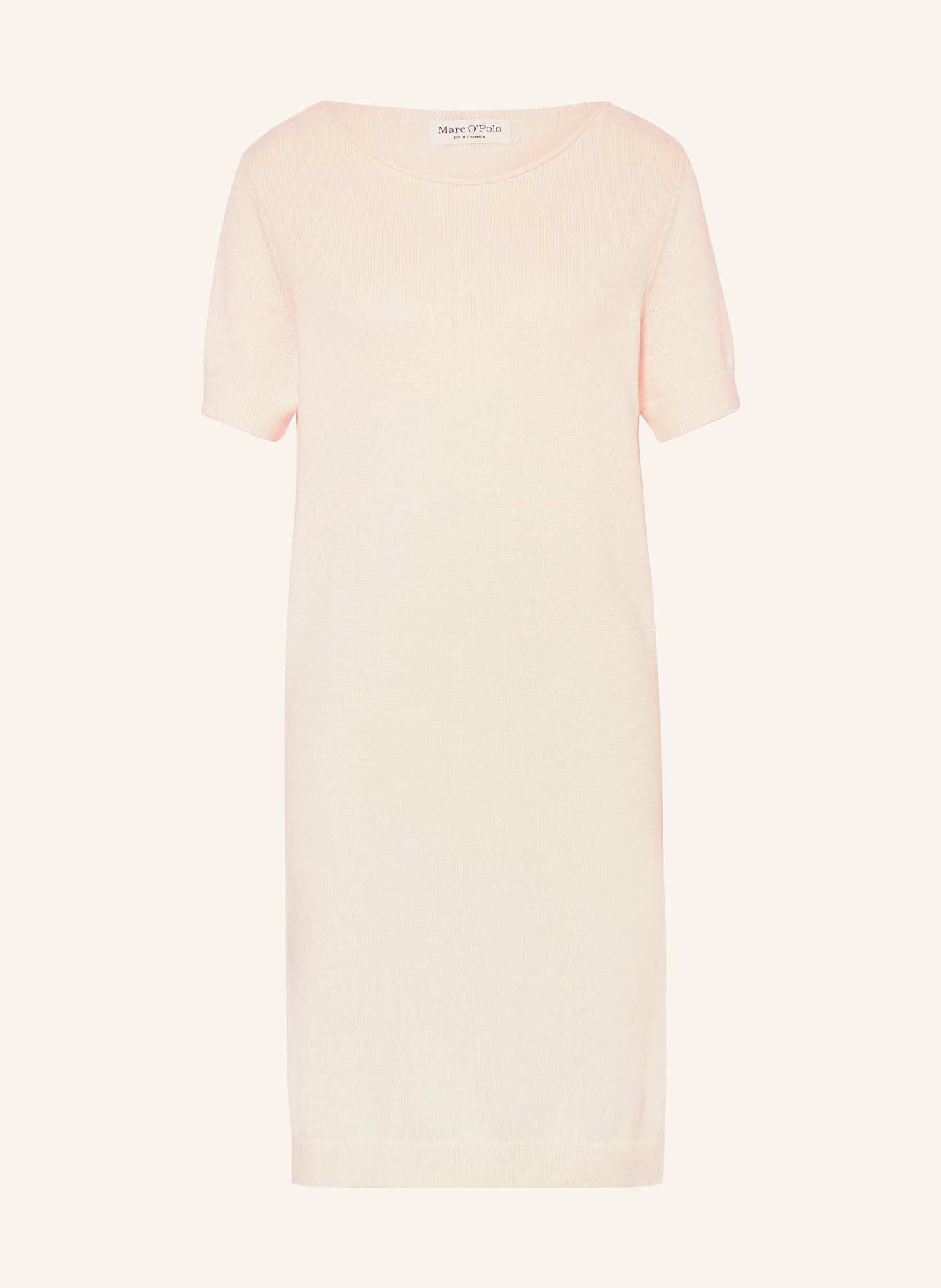 Marc O'Polo Strickkleid mit Leinen: BEIGE