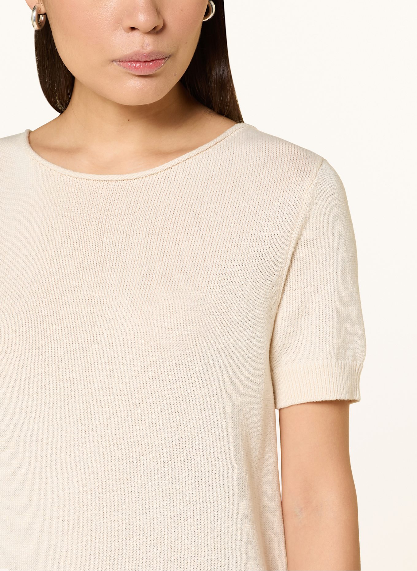 Marc O'Polo Strickkleid mit Leinen: BEIGE