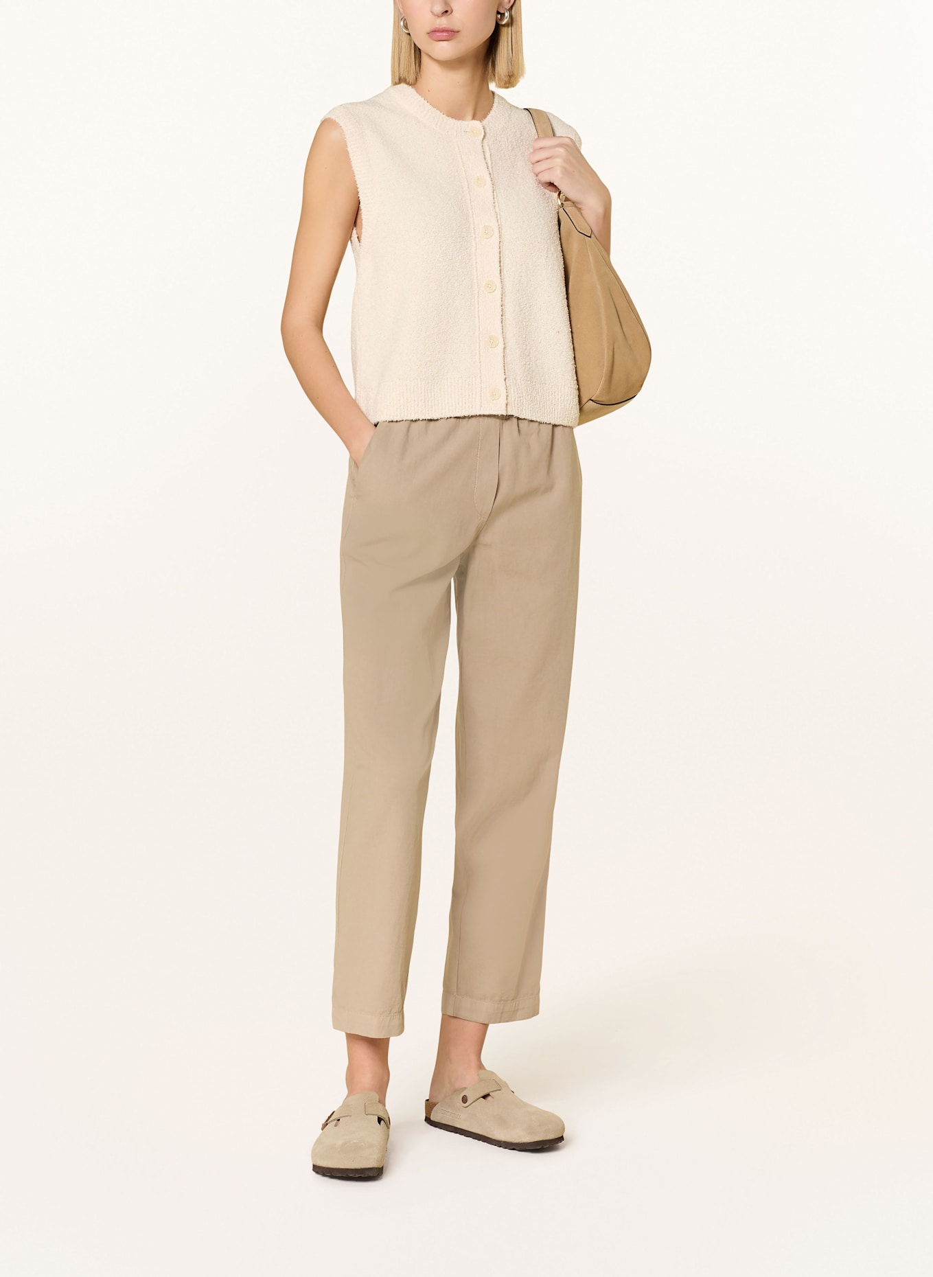 Marc O'Polo Kalhoty v joggingovém stylu: BÉŽOVÁ