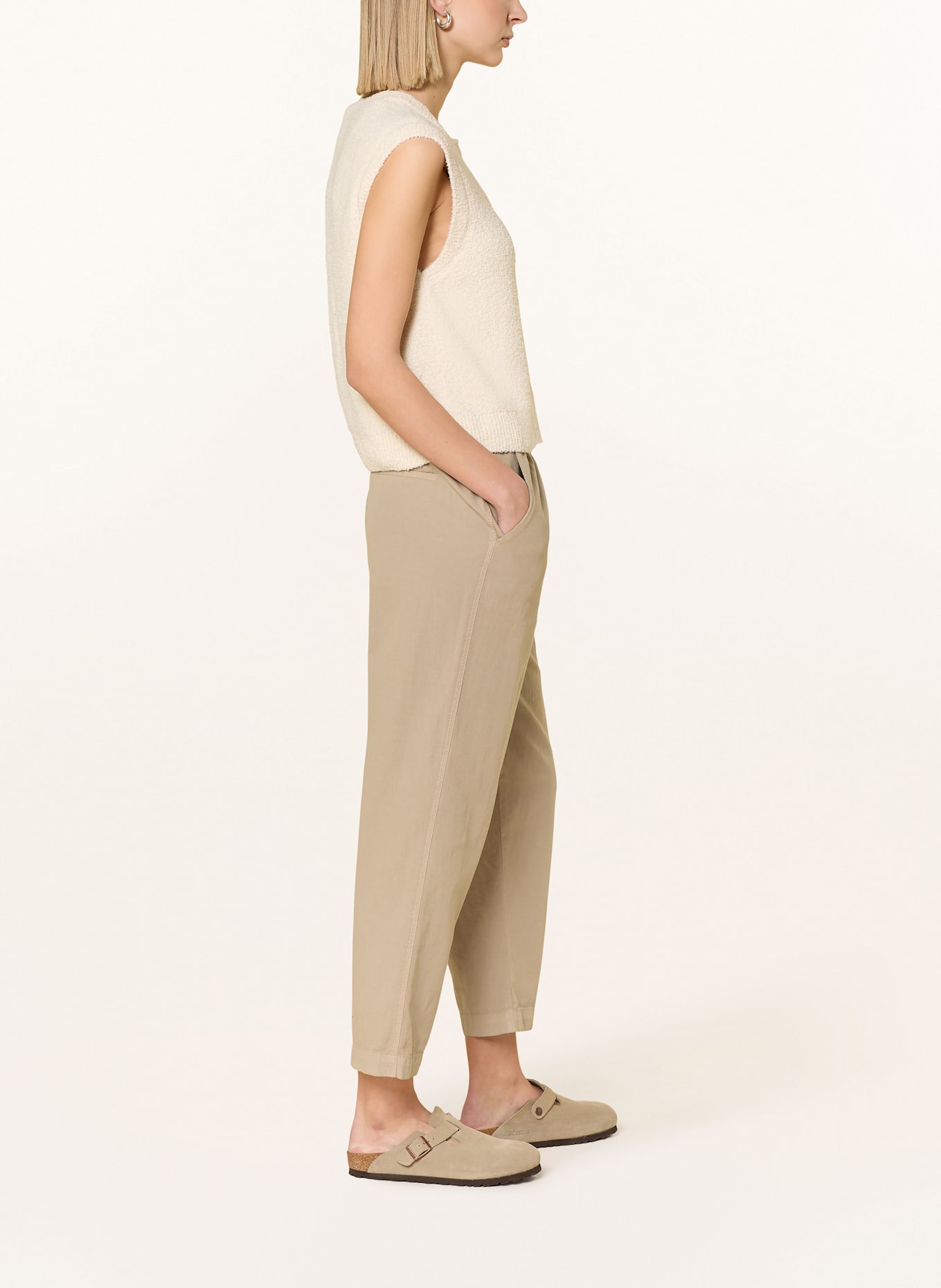 Marc O'Polo Kalhoty v joggingovém stylu: BÉŽOVÁ