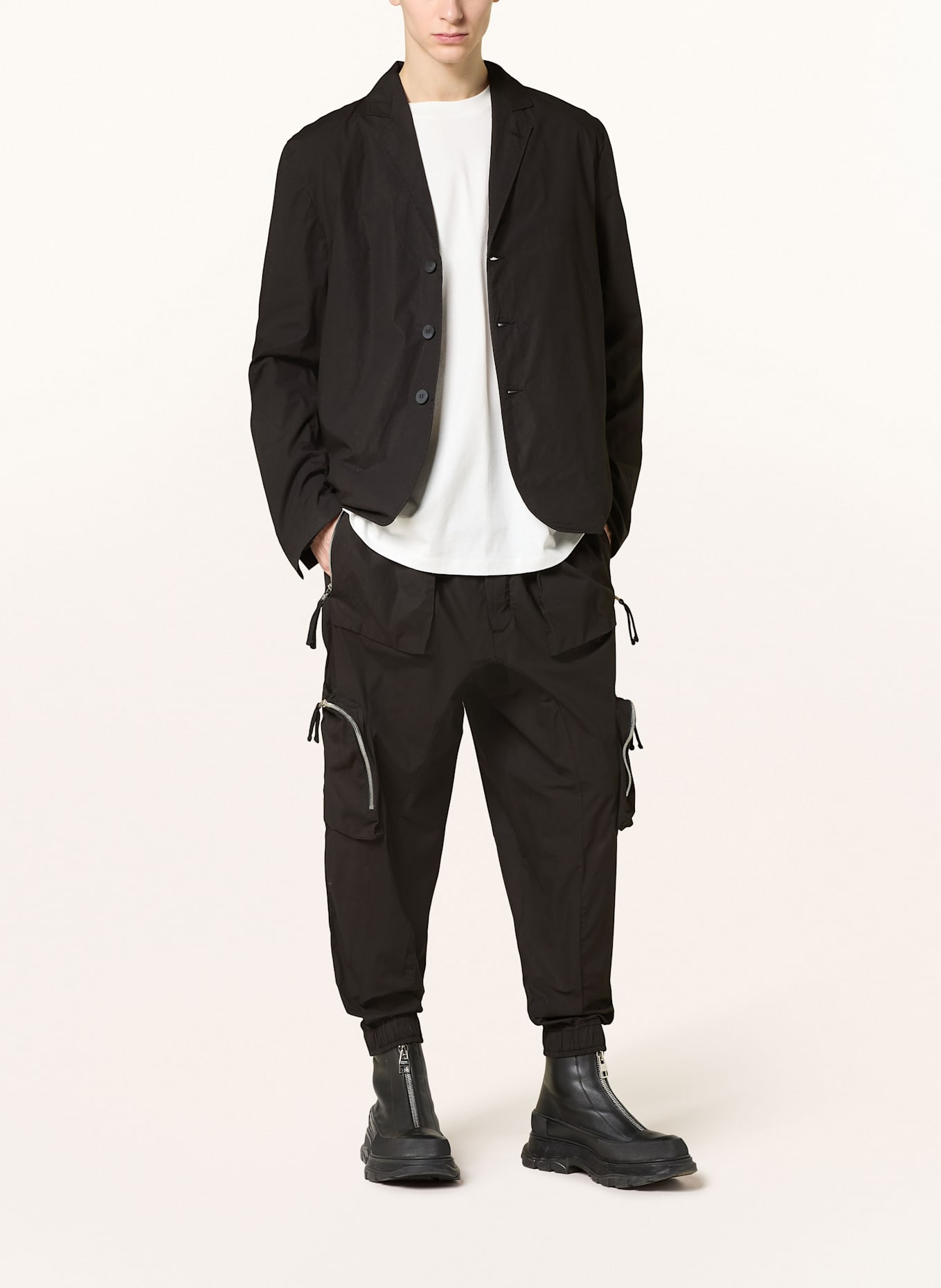 thom/krom Cargo pants slim fit: BLACK
