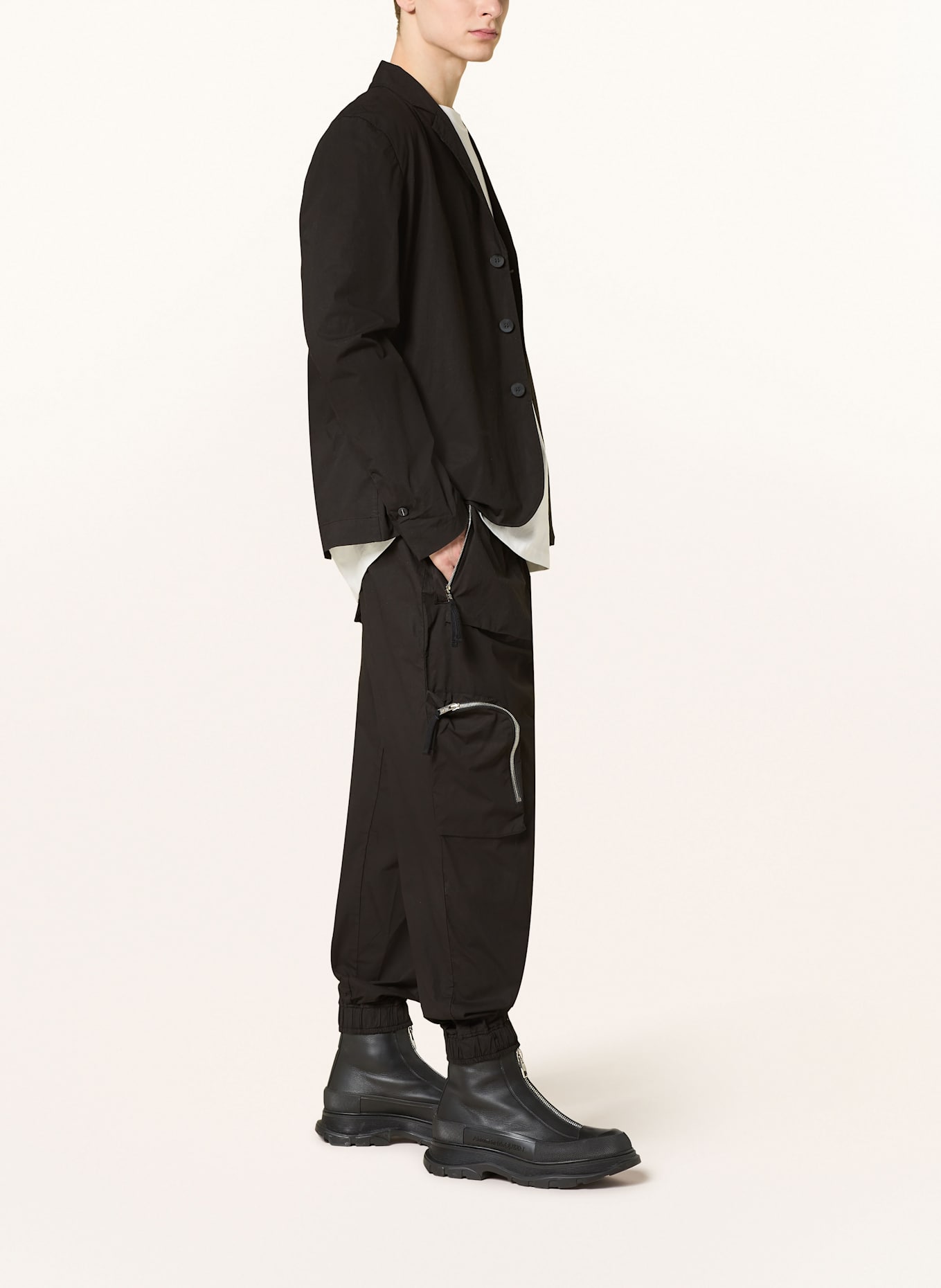 thom/krom Cargo pants slim fit: BLACK
