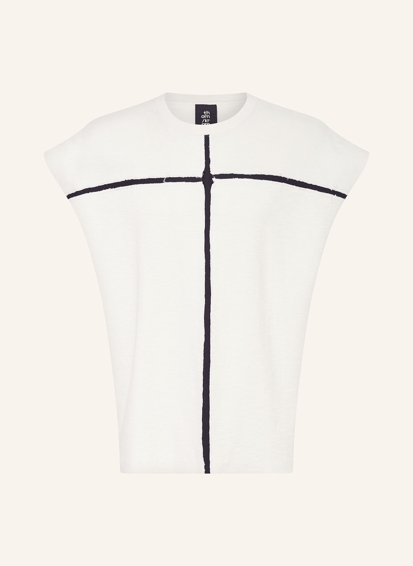 thom/krom Tank top: ECRU / BLACK