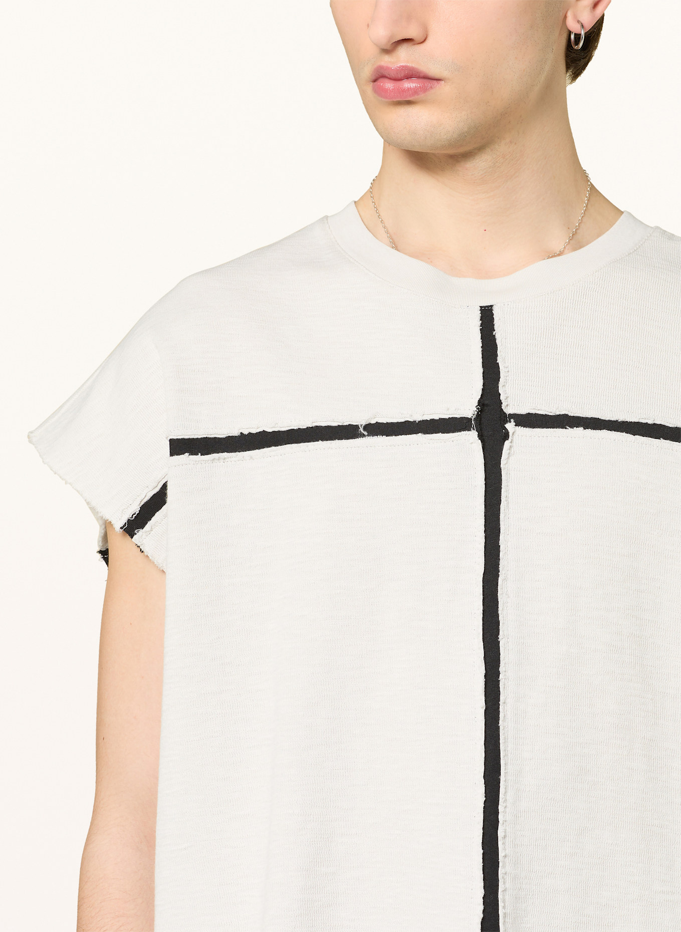 thom/krom Tank top: ECRU / BLACK