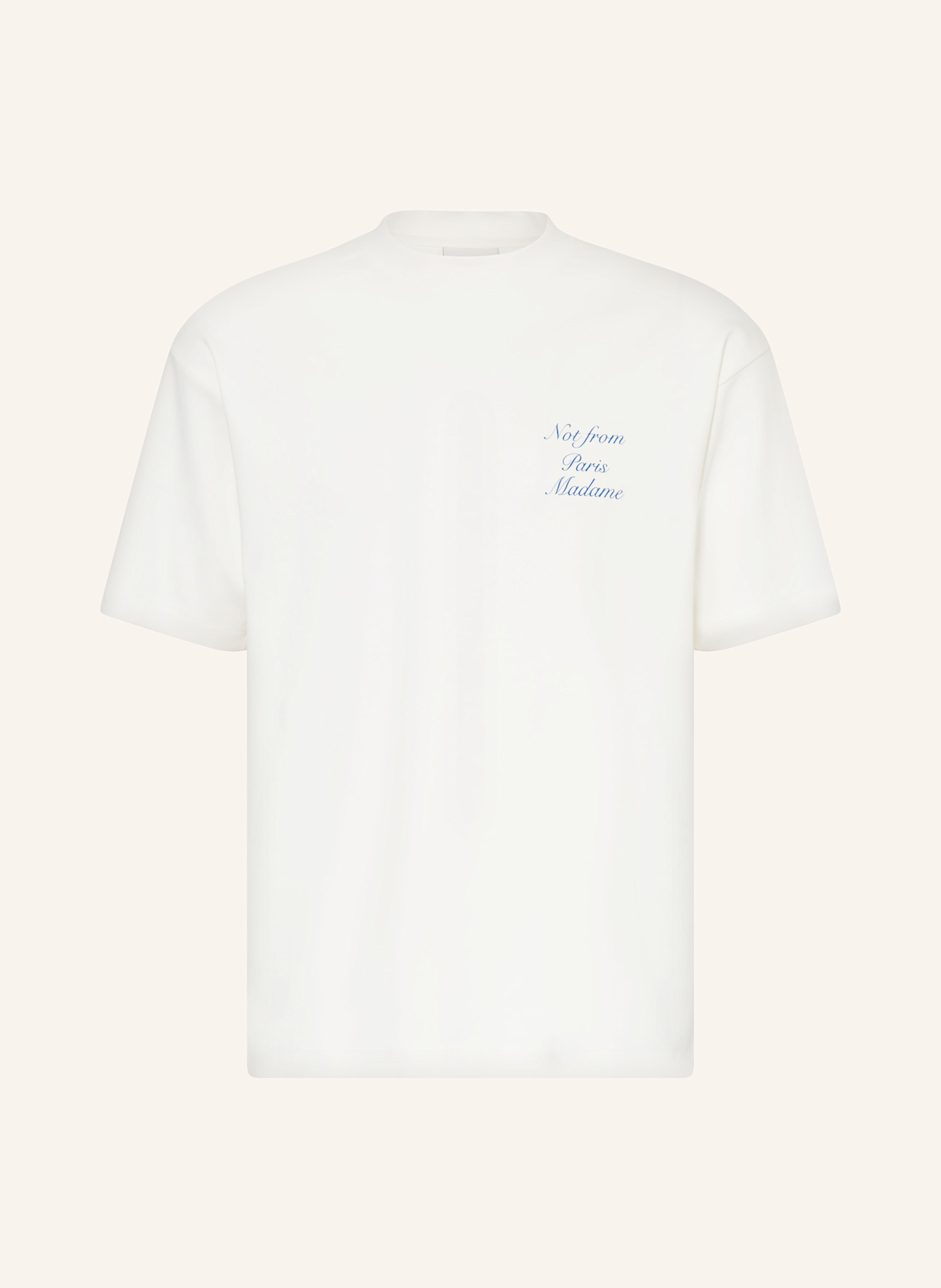 DRÔLE DE MONSIEUR T-Shirt SLOGAN CURSIVE: ECRU
