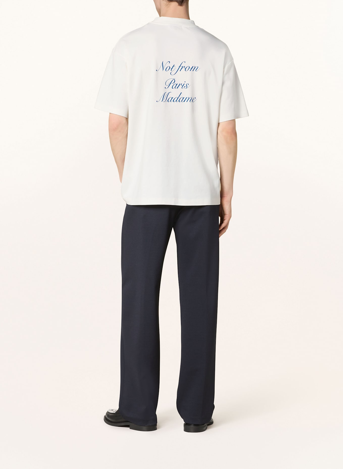 DRÔLE DE MONSIEUR T-Shirt SLOGAN CURSIVE: ECRU