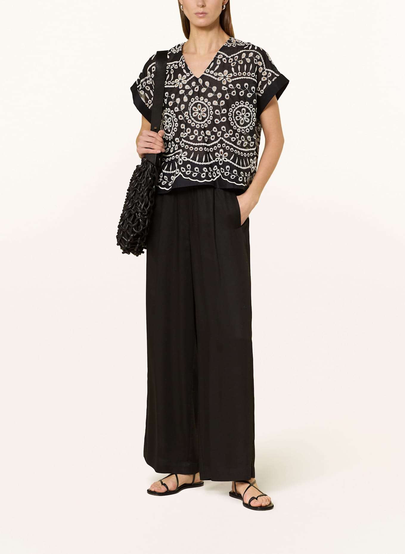 LANIUS Marlenehose, Farbe: SCHWARZ (Bild 2)