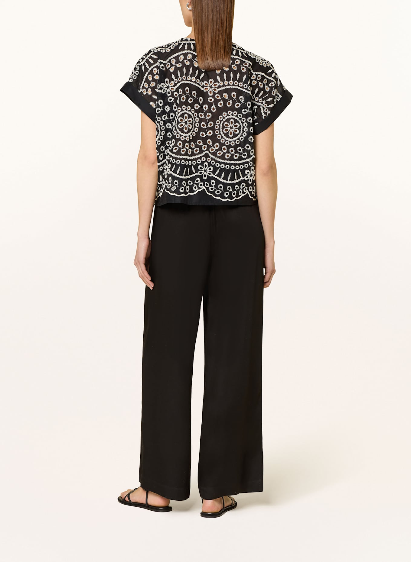LANIUS Marlenehose, Farbe: SCHWARZ (Bild 3)
