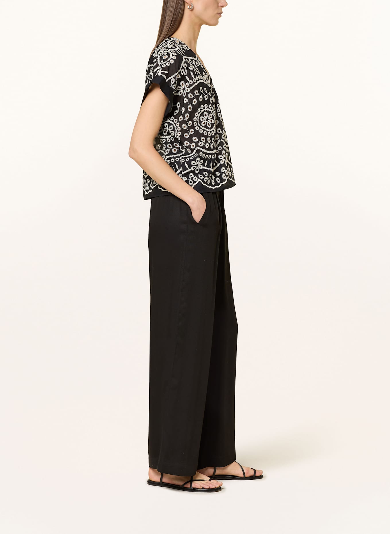 LANIUS Marlenehose, Farbe: SCHWARZ (Bild 4)