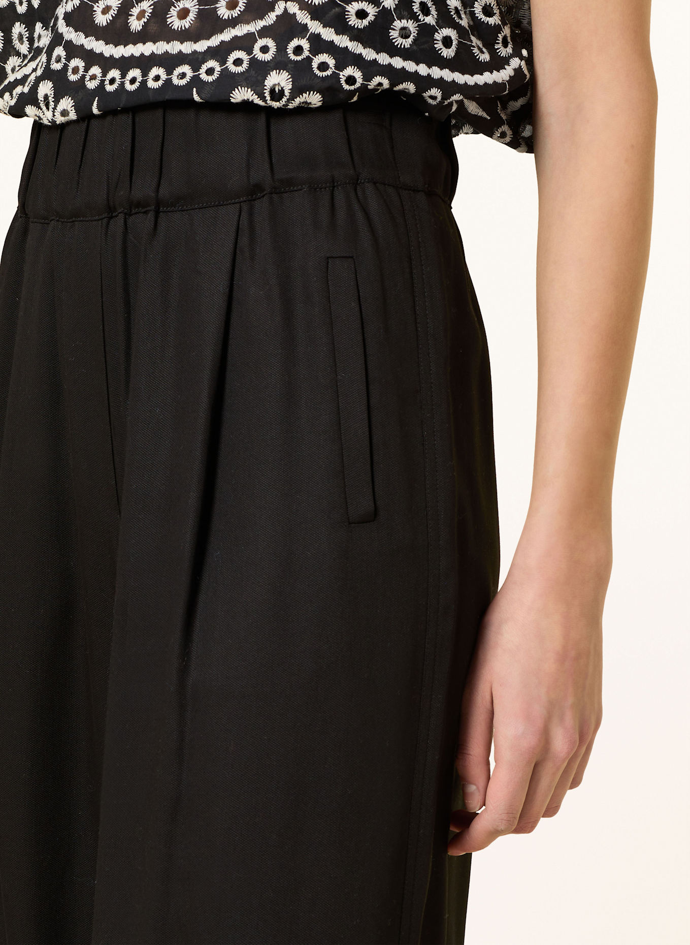 LANIUS Marlenehose, Farbe: SCHWARZ (Bild 6)