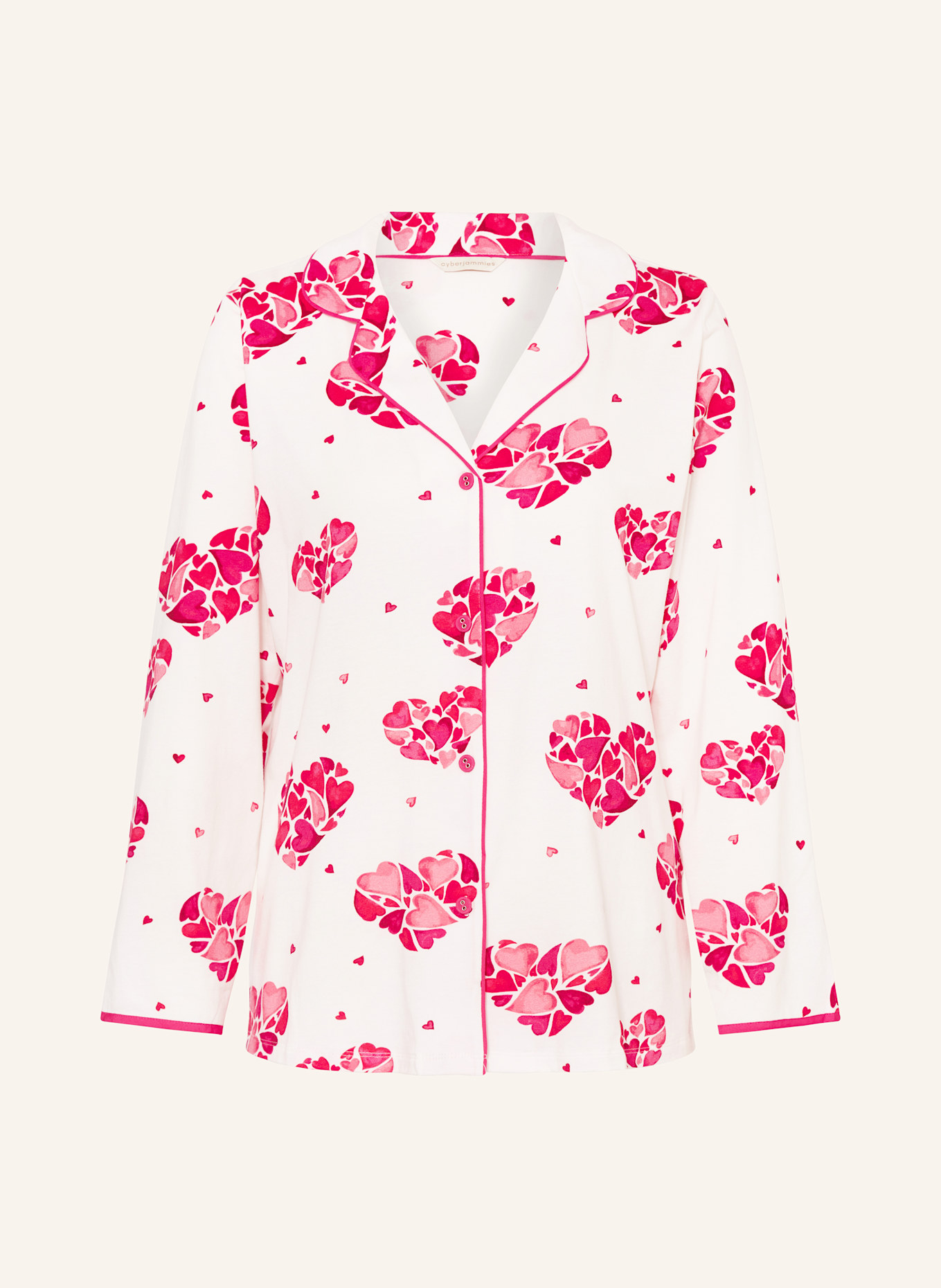 cyberjammies Schlafshirt ARIA, Farbe: ROT/ PINK (Bild 1)