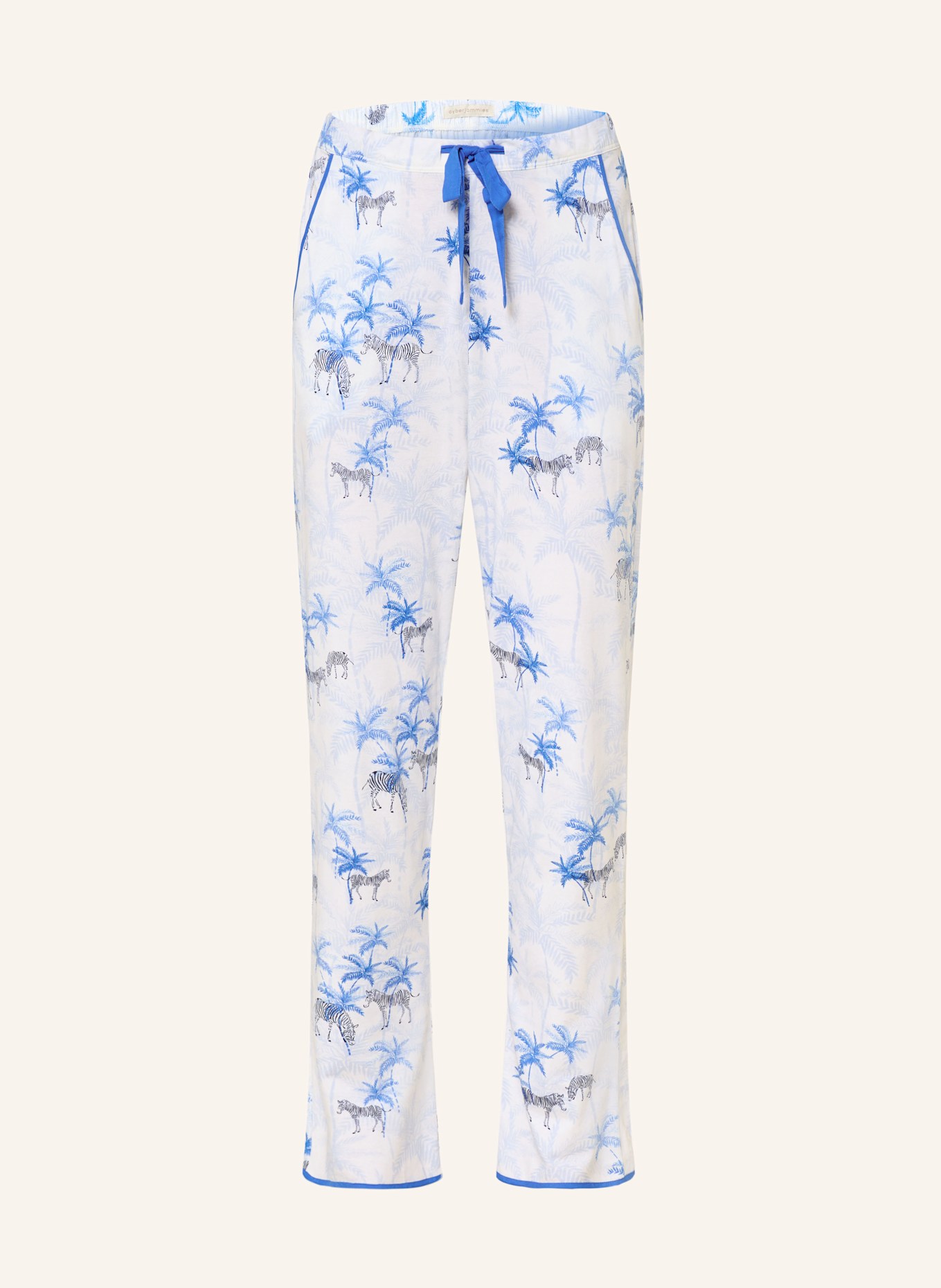 cyberjammies Schlafhose LYLA, Farbe: WEISS/ BLAU/ HELLLILA (Bild 1)