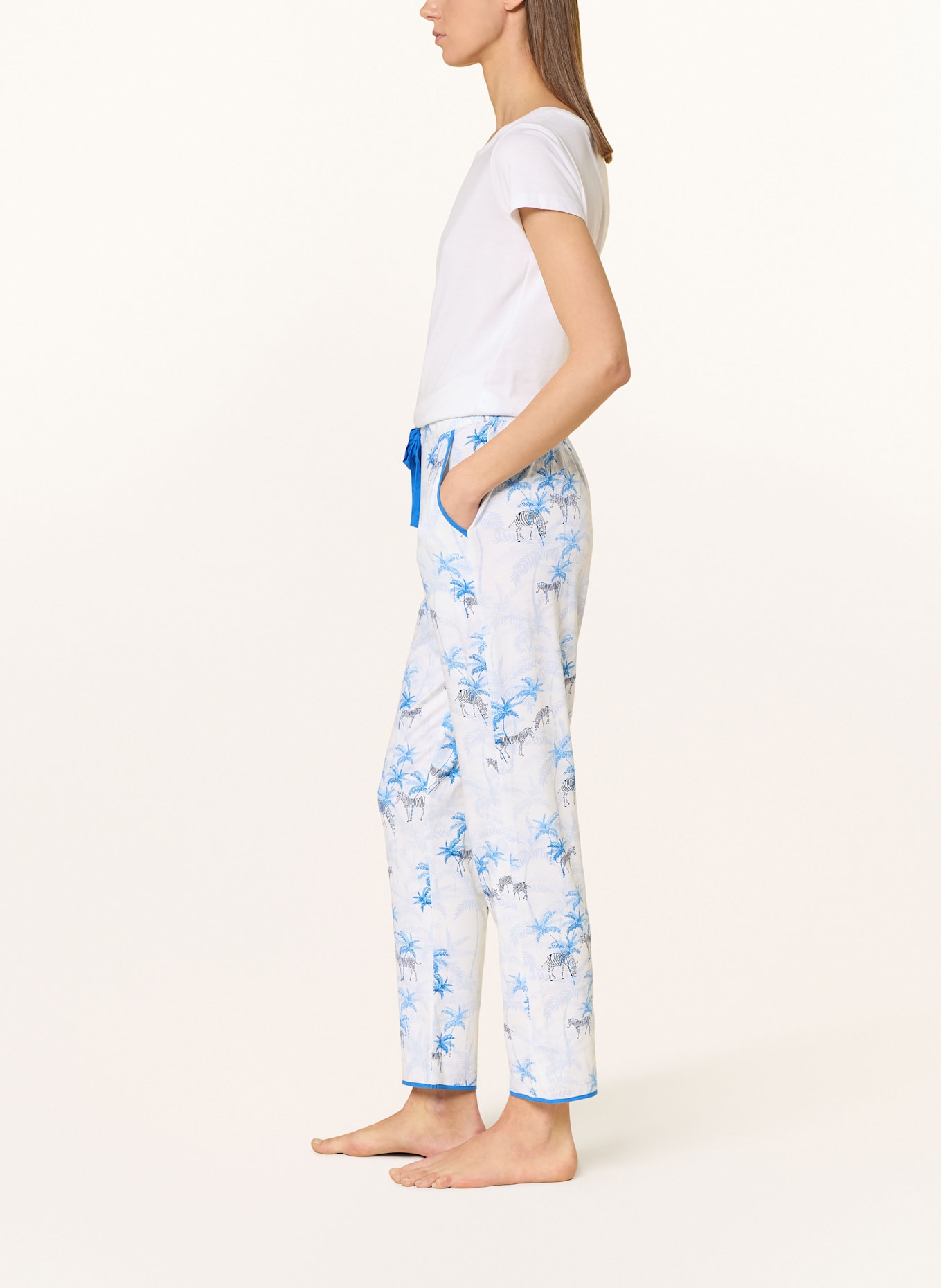 cyberjammies Schlafhose LYLA, Farbe: WEISS/ BLAU/ HELLLILA (Bild 4)