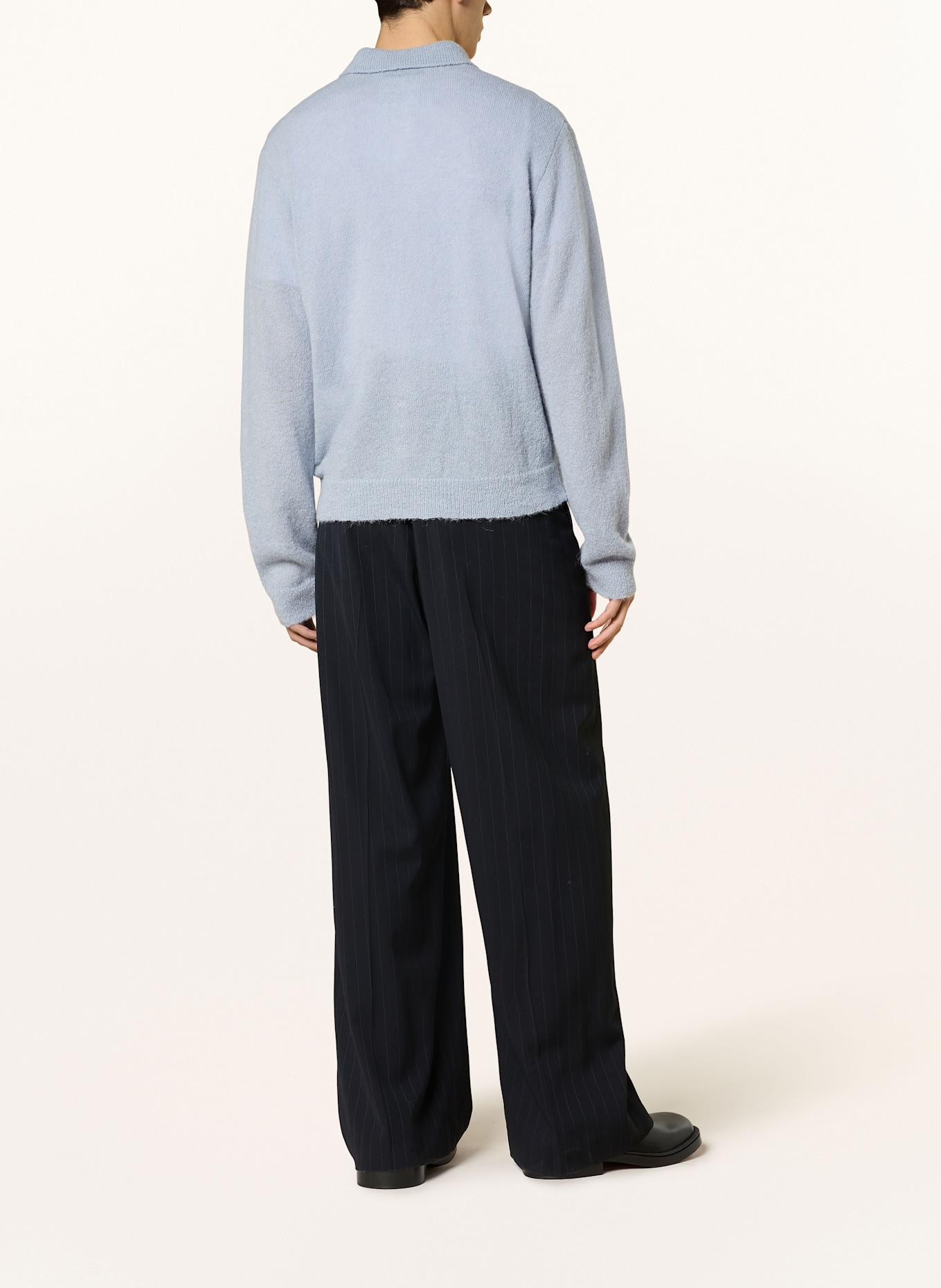 OUR LEGACY Cardigan with alpaca: LIGHT BLUE