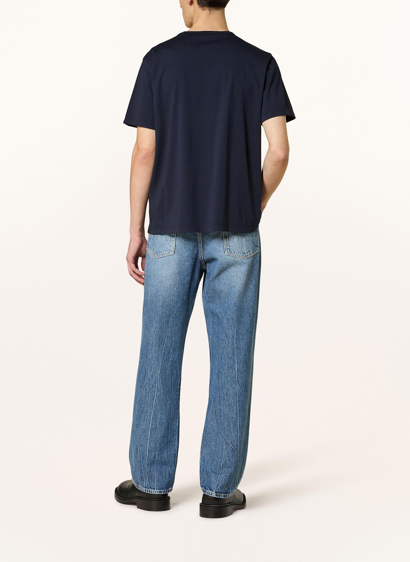 OUR LEGACY Tričko NEW BOX: TMAVĚ MODRÁ