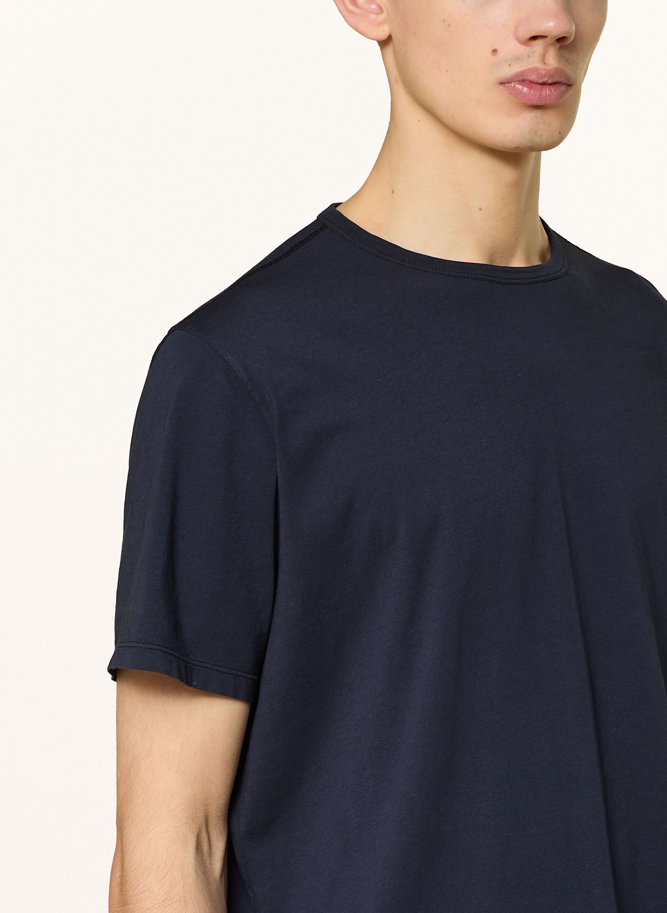 OUR LEGACY Tričko NEW BOX: TMAVĚ MODRÁ