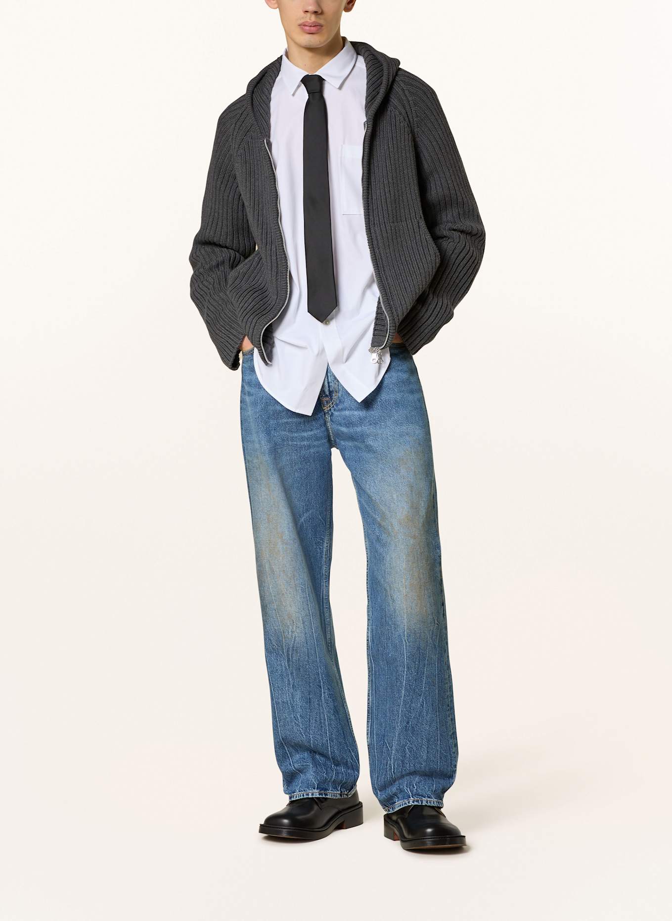 OUR LEGACY THIRD CUT relaxed fit jeans: DEADLINE WASH