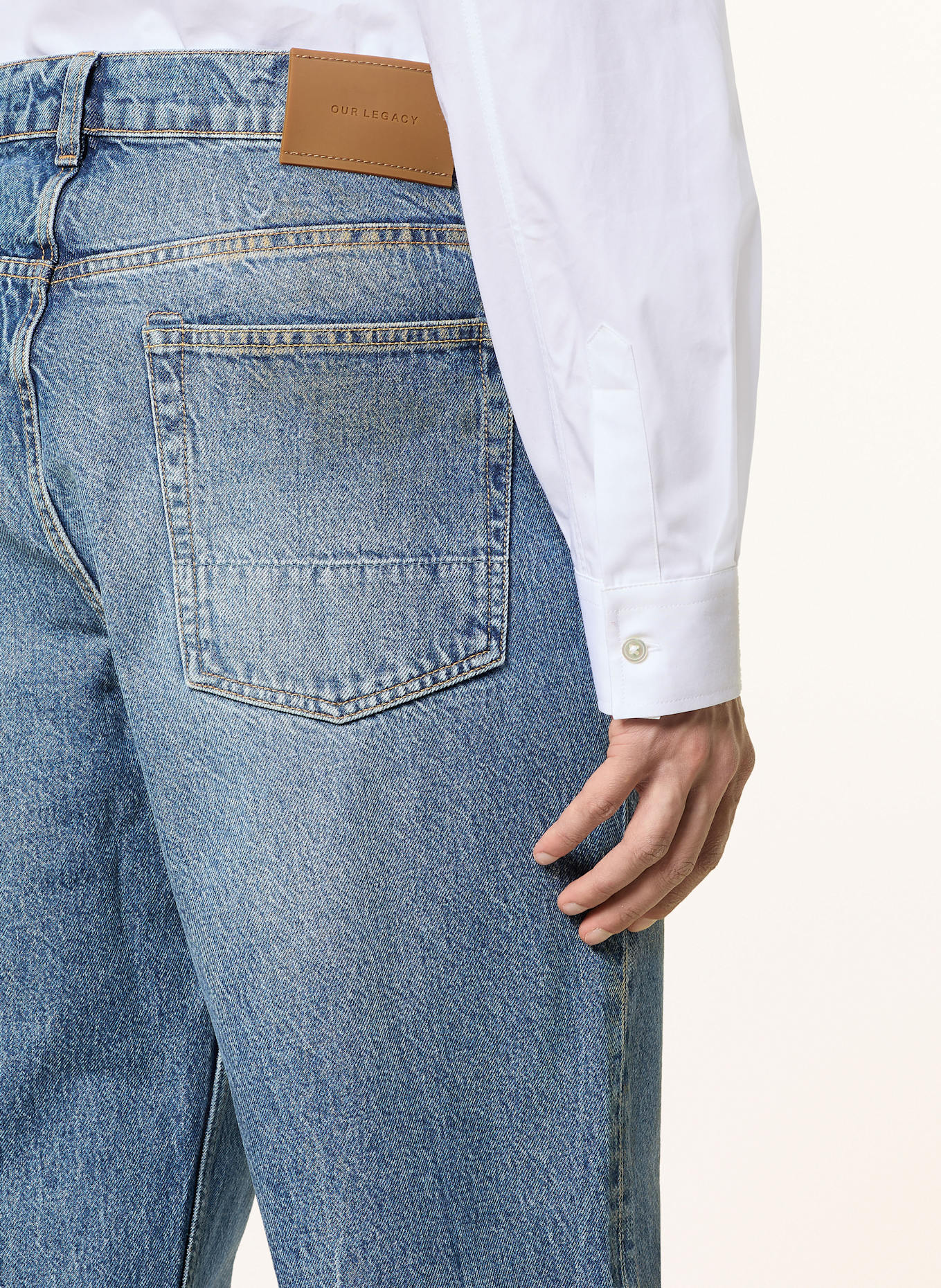OUR LEGACY THIRD CUT relaxed fit jeans: DEADLINE WASH