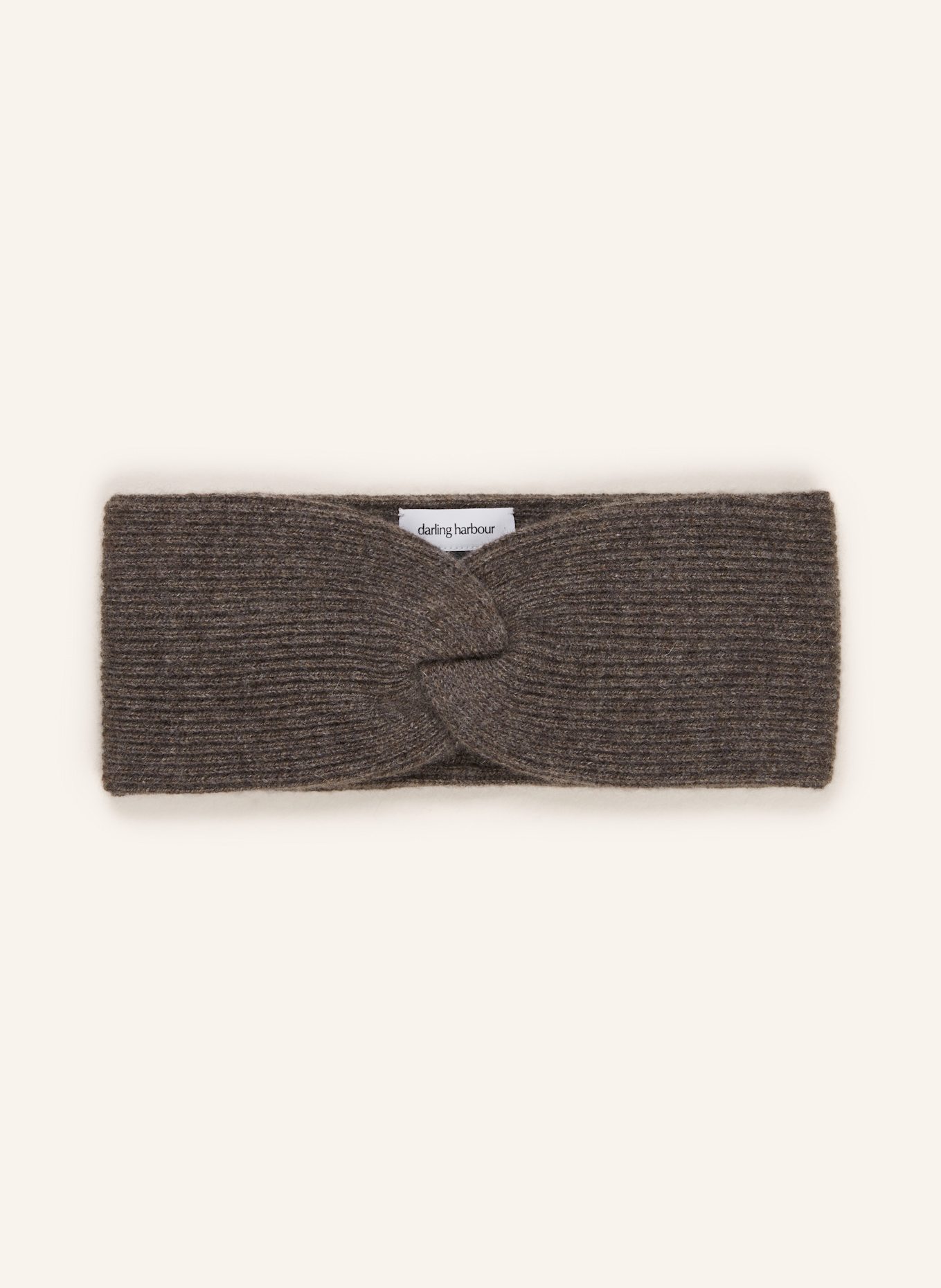 darling harbour Stirnband aus Cashmere: TRÜFFEL MELANGE