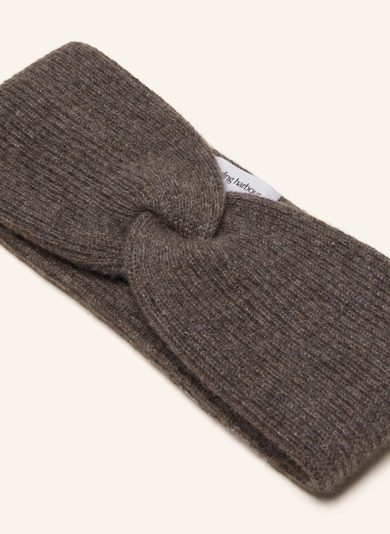 darling harbour Stirnband aus Cashmere: TRÜFFEL MELANGE