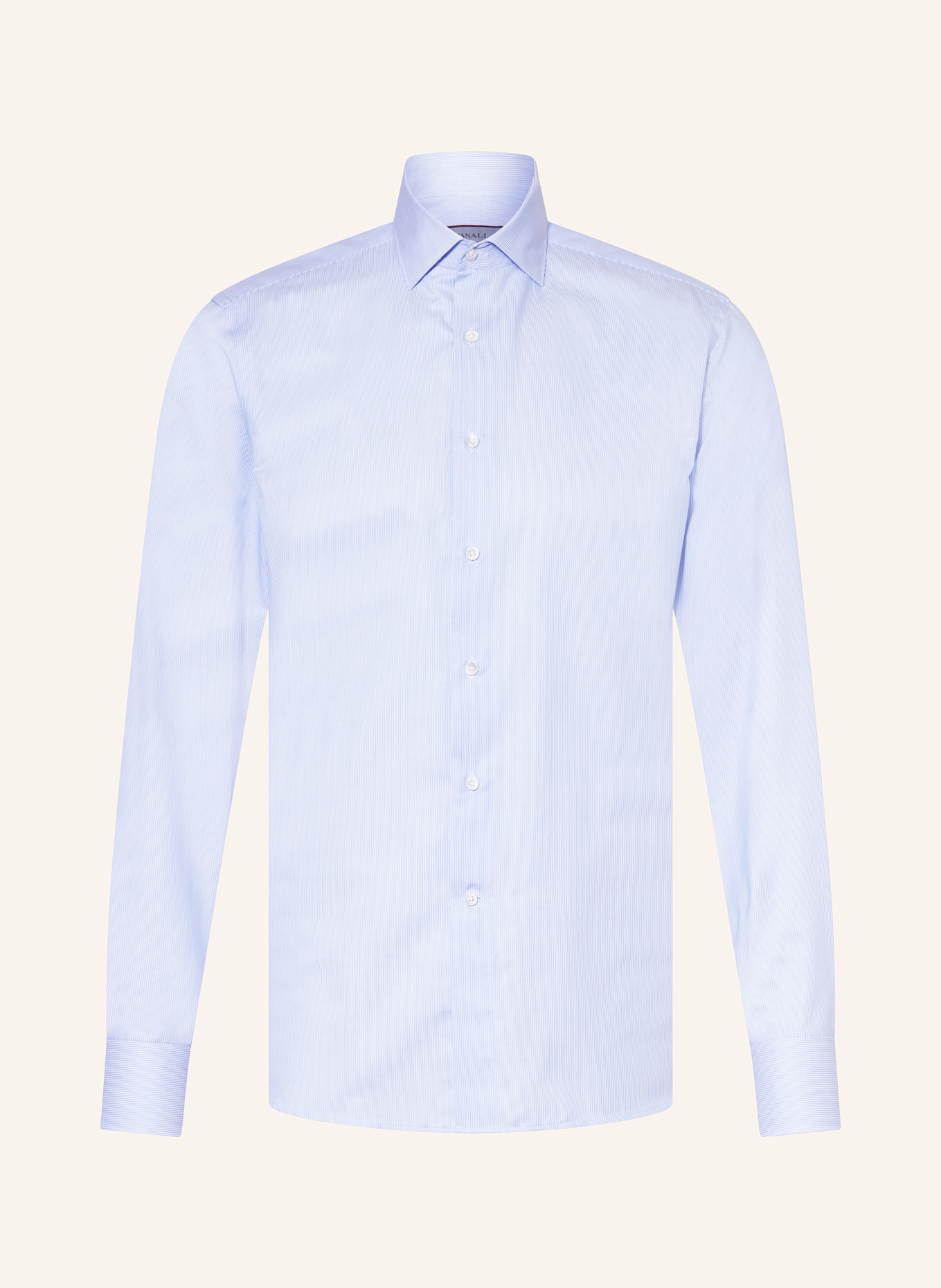 CANALI Hemd Regular Fit: HELLBLAU / WEISS
