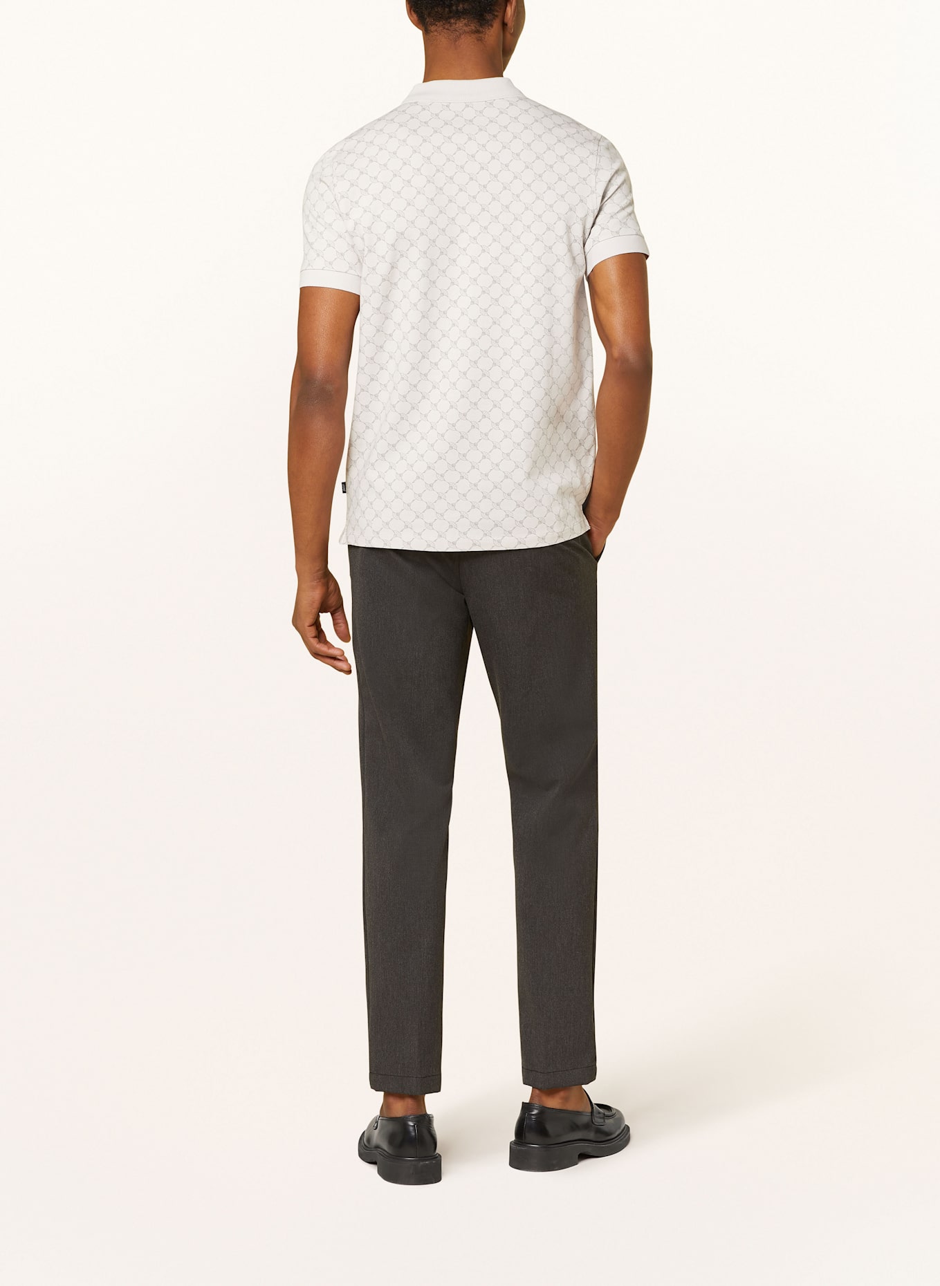 JOOP! Jersey-Poloshirt PAIGAM: WEISS / TAUPE