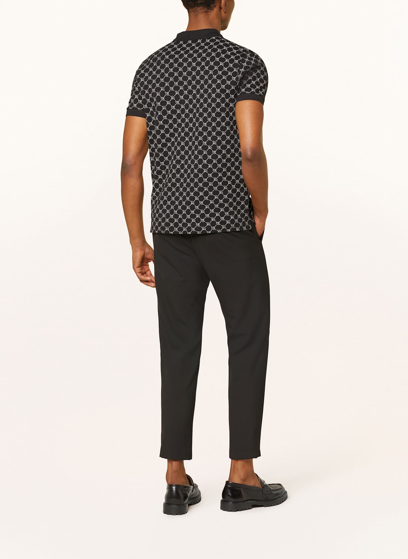 JOOP! Jersey-Poloshirt PAIGAM: SCHWARZ / TAUPE