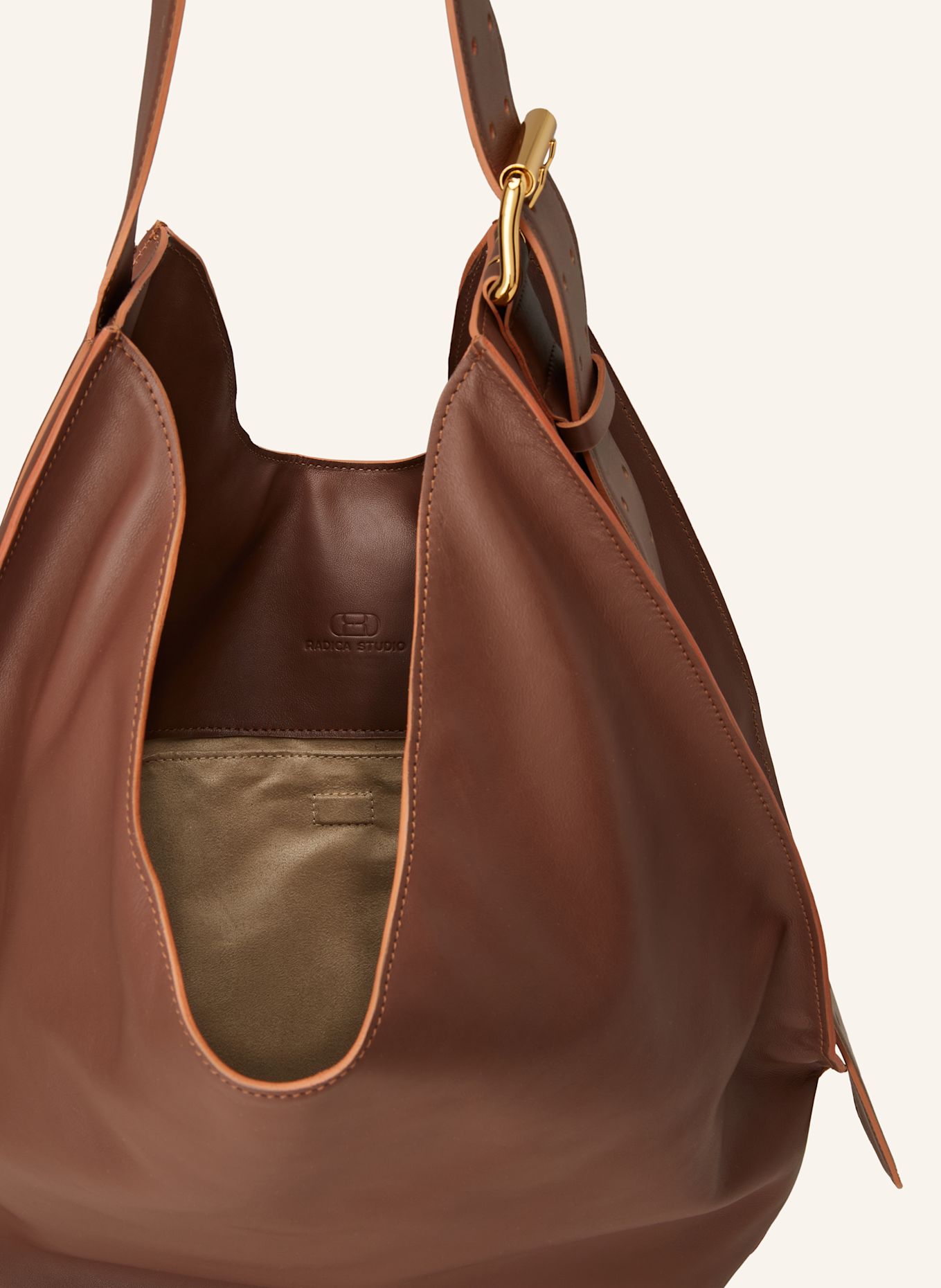 RADICA STUDIO Hobo bag SUNSET MAXI in brown