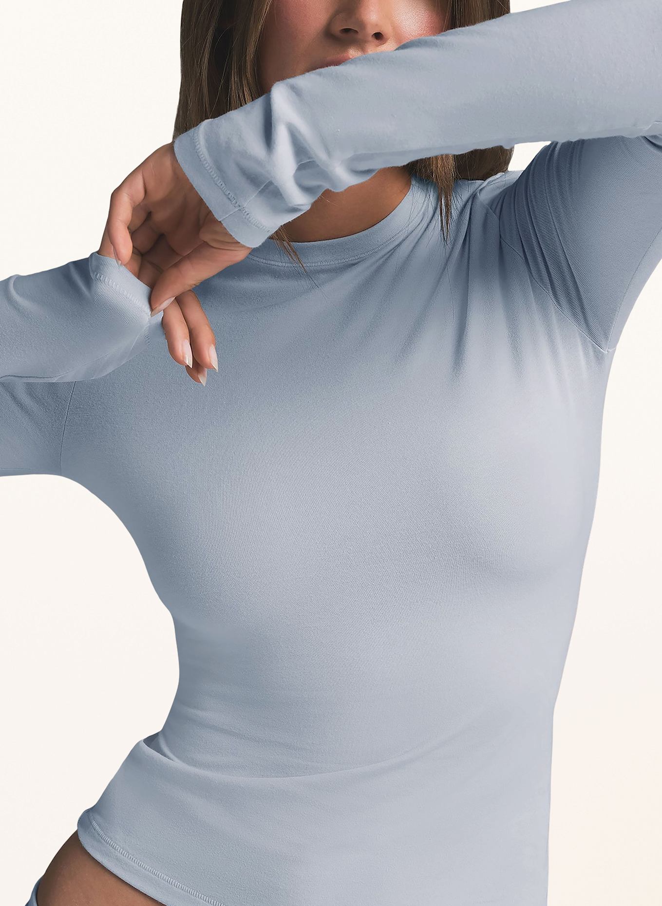 SKIMS Lounge-Shirt COTTON JERSEY: zen blue