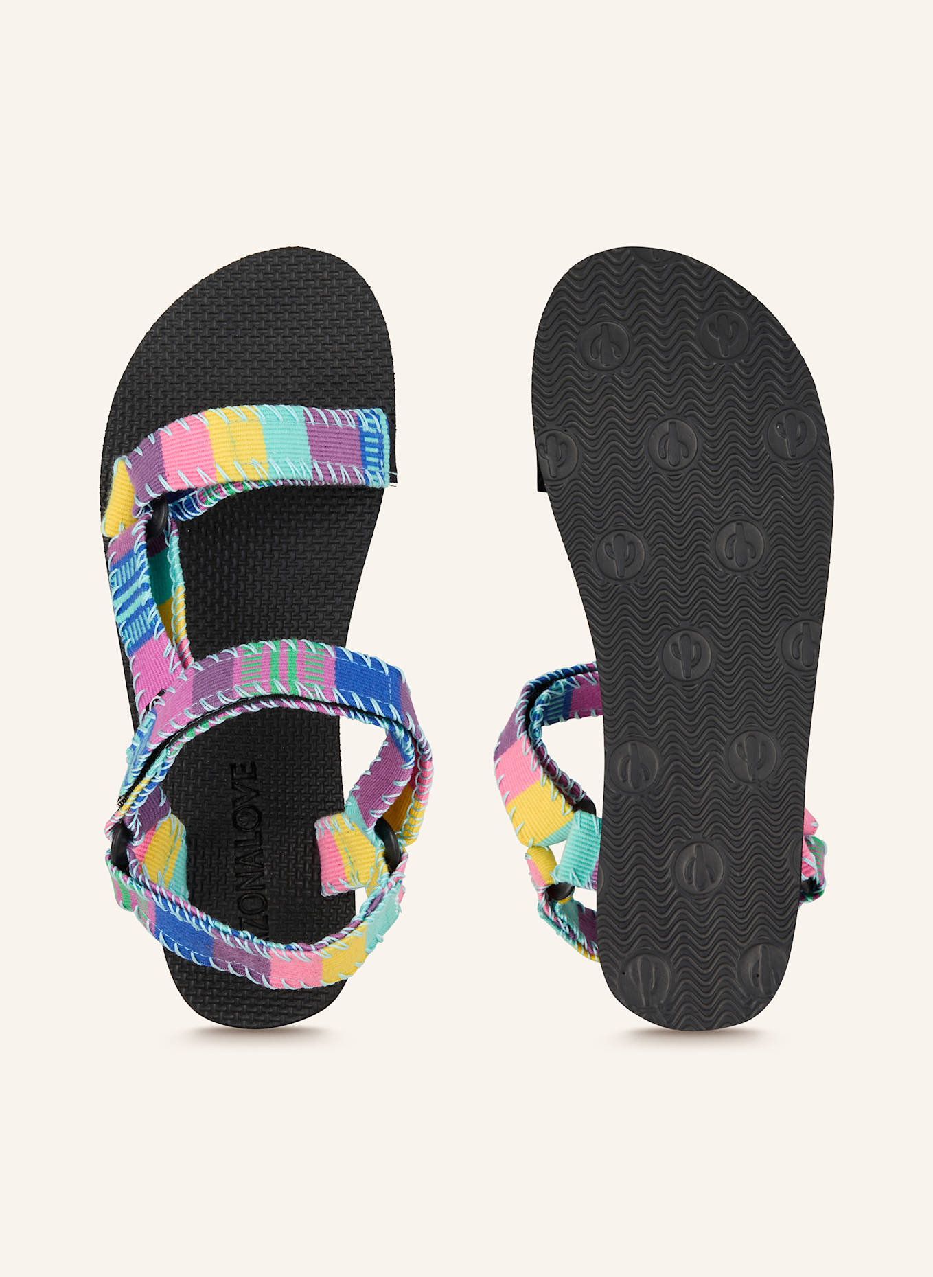 ARIZONA LOVE Sandalen TREKKY: BLAU / TÜRKIS / LILA