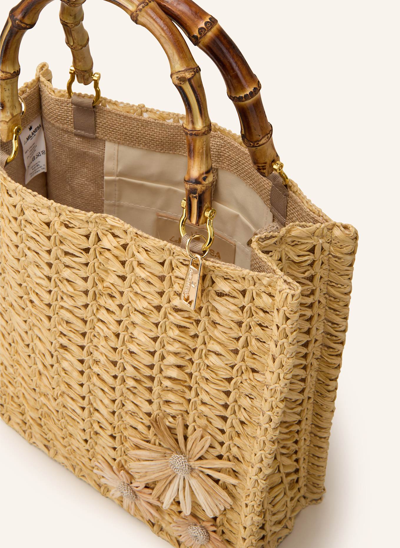La MILANESA Shopper CAMILLE MEDIUM: BEIGE