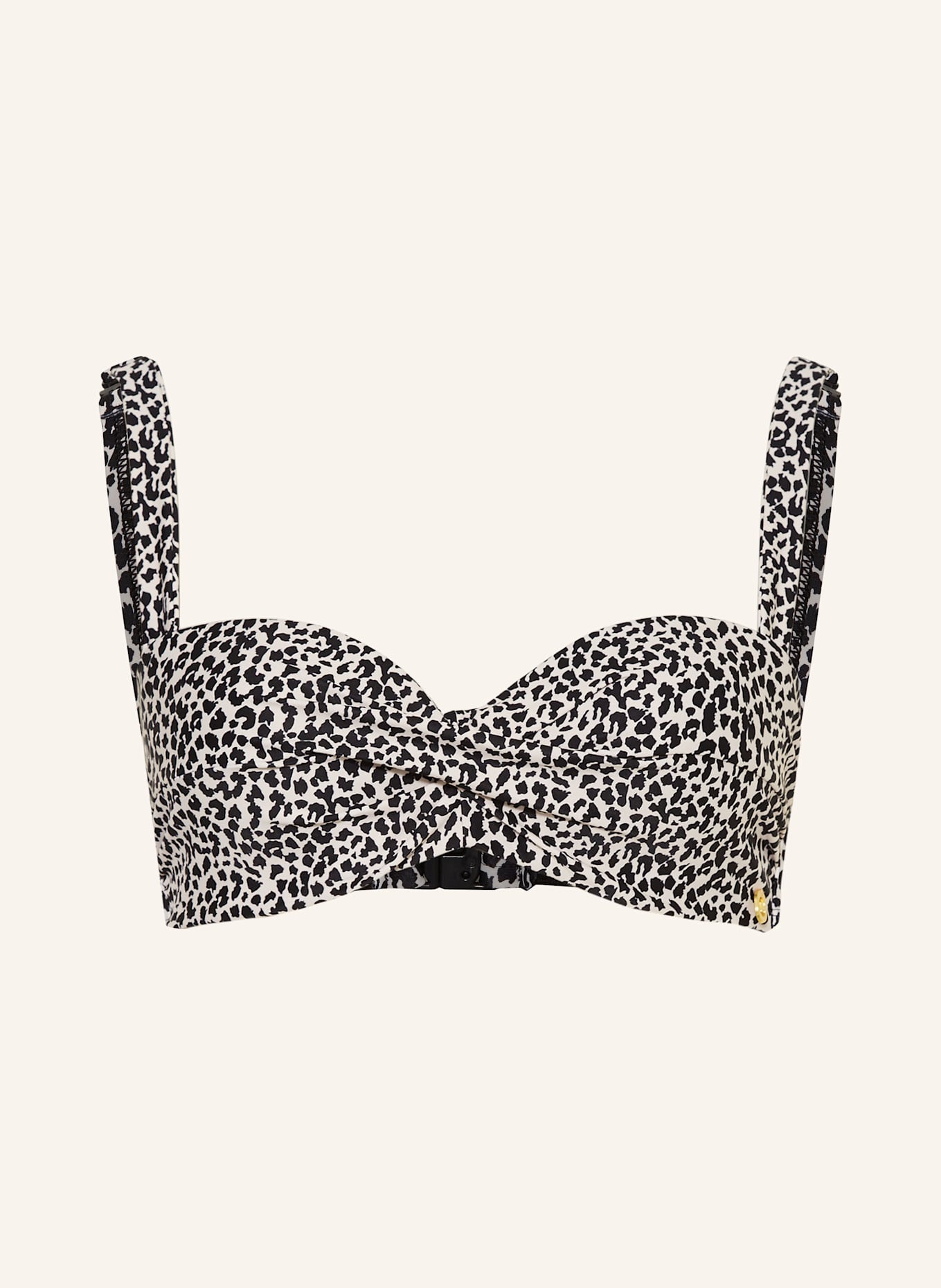 ten Cate Bügel-Bikini-Top: ECRU/ SCHWARZ