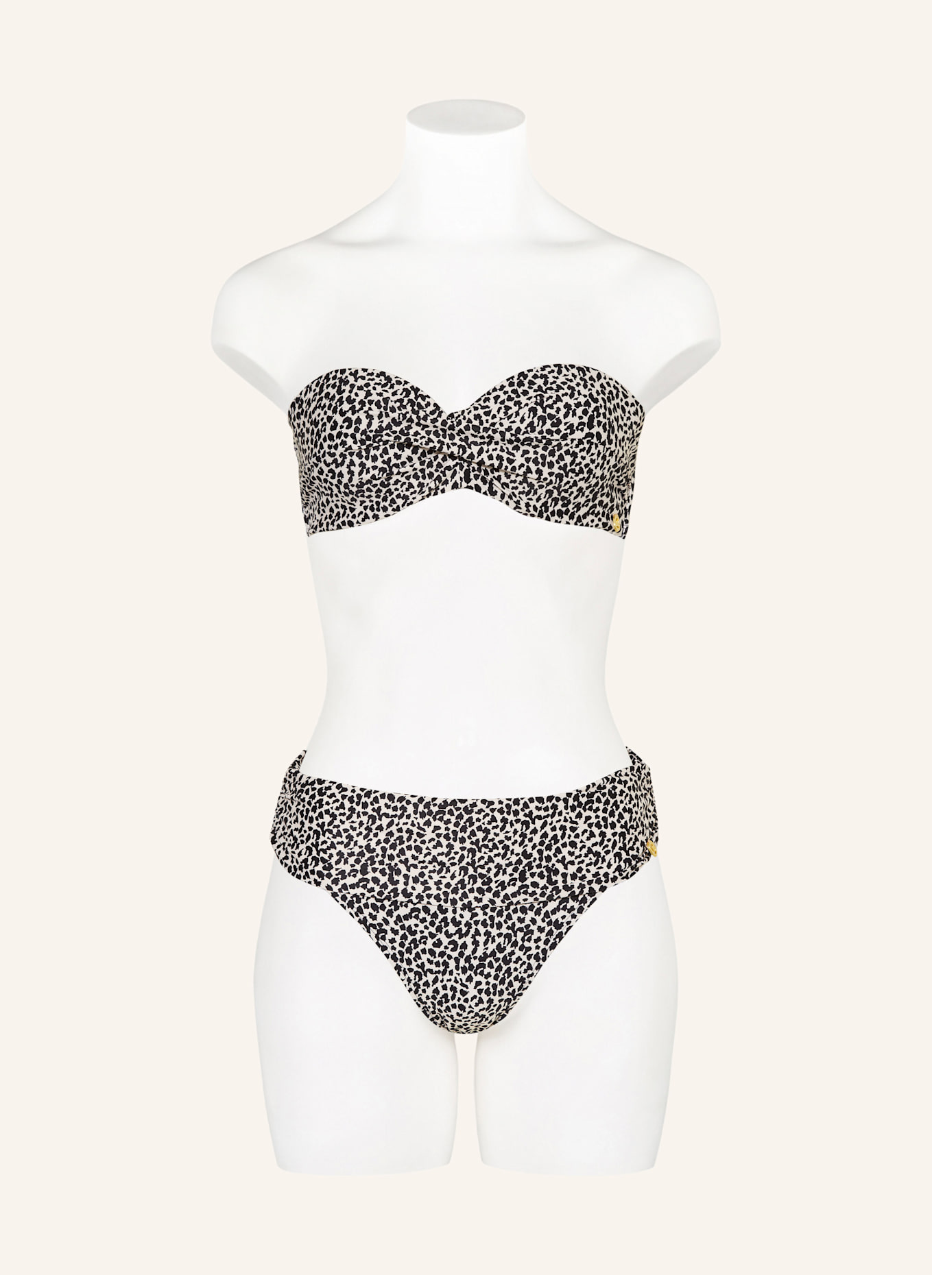 ten Cate Bügel-Bikini-Top: ECRU/ SCHWARZ